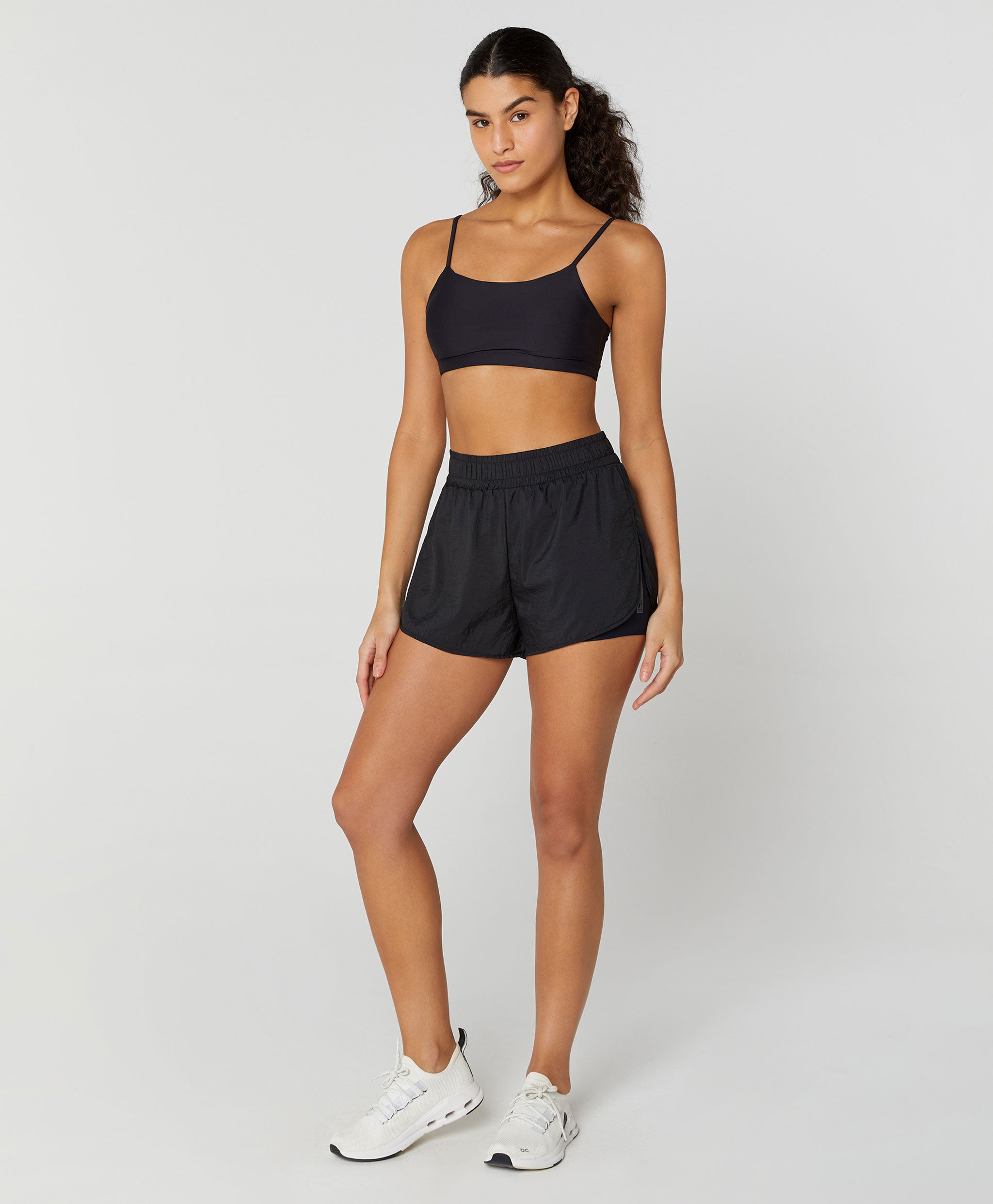 Eternal Overlap Shorts with Side Opening