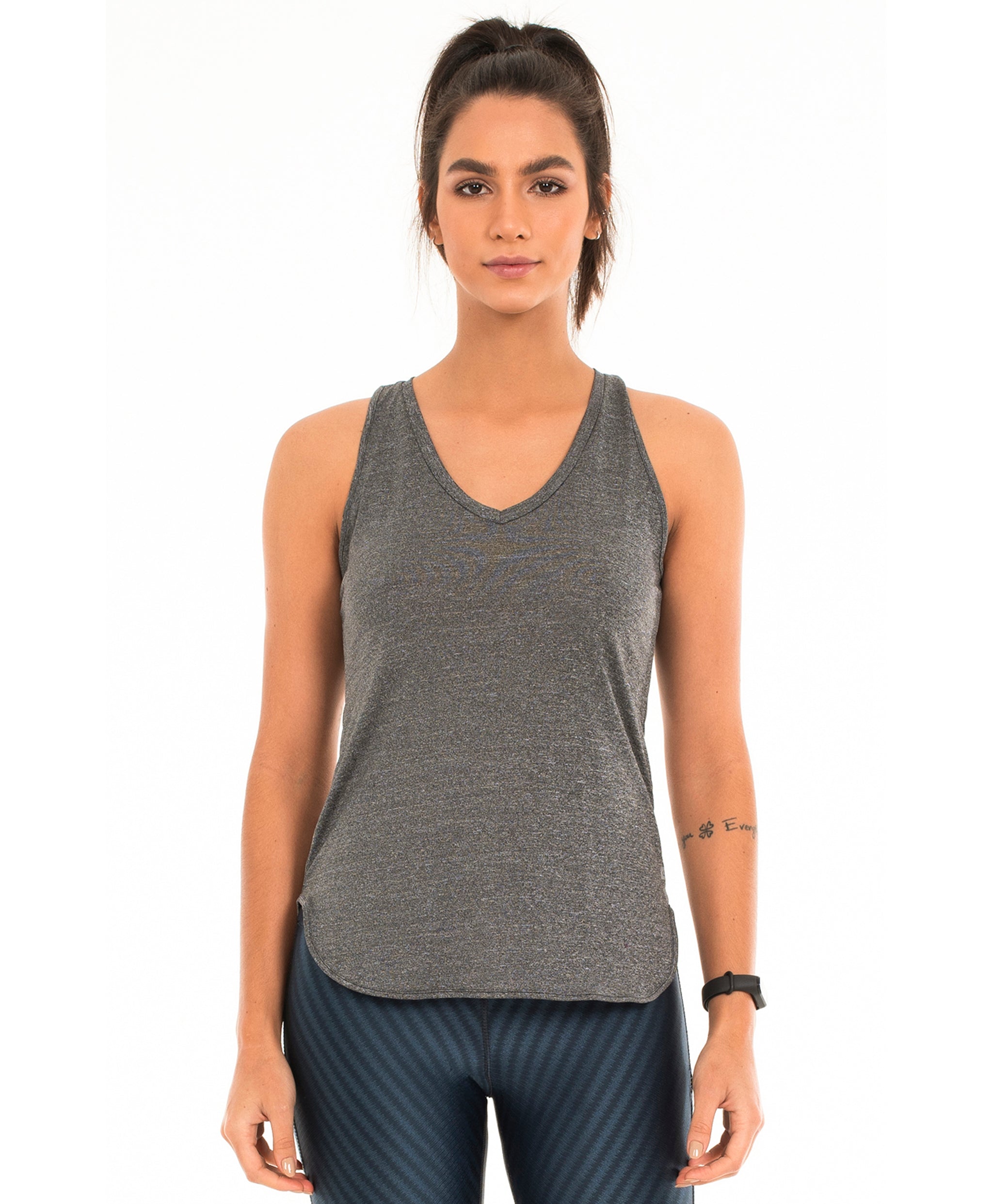 Eterna Long V-Neck Tank Top