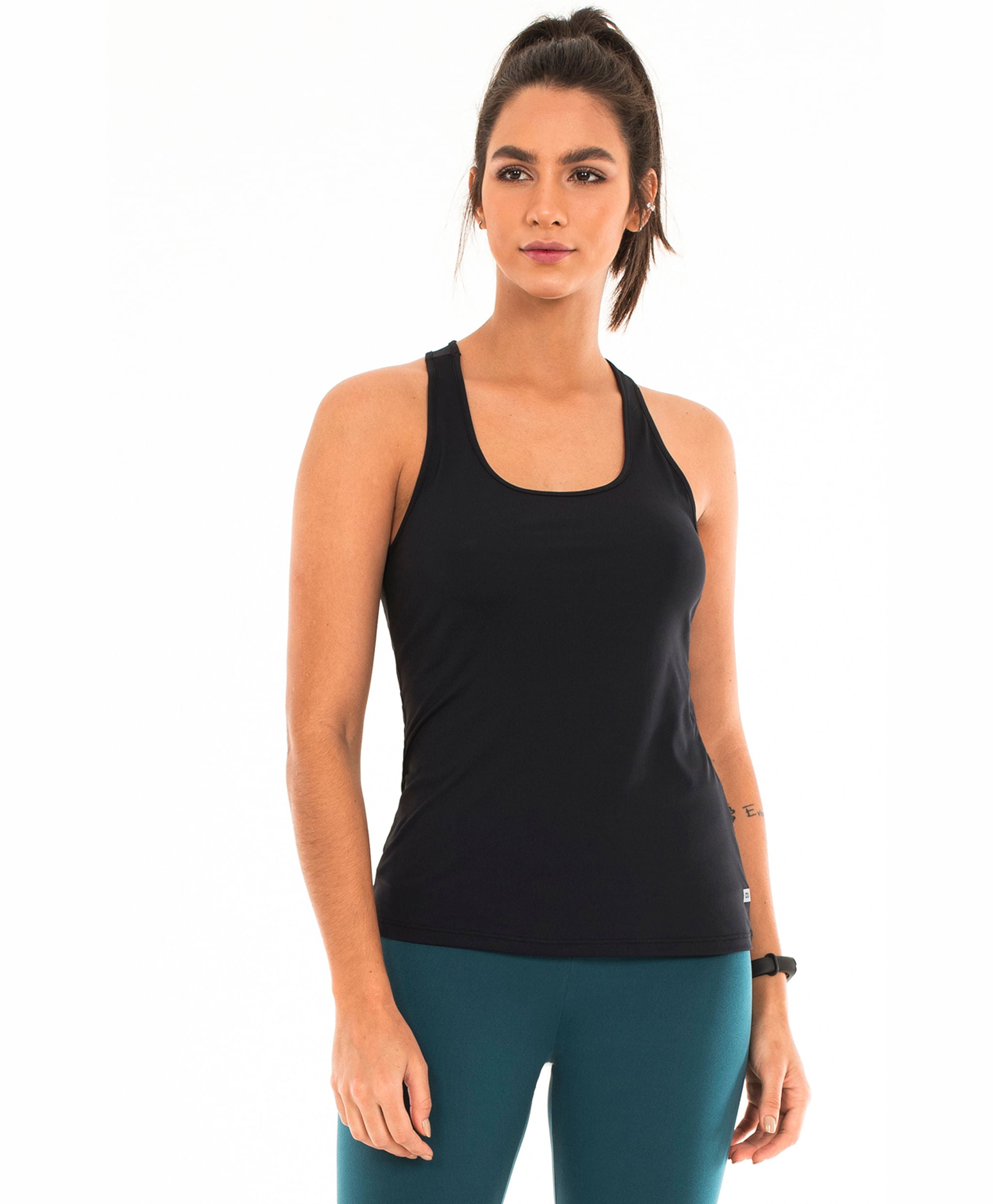 Alto Giro Skin Fit Elongated Thin Swimmer's Tank Top