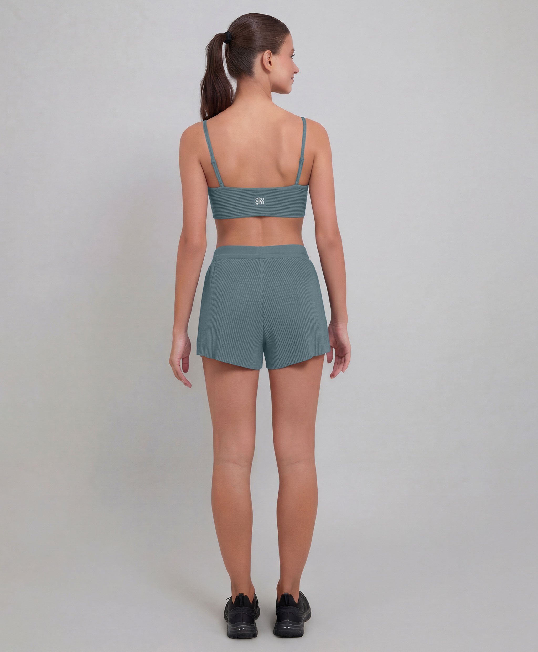 Shorts Com Plissado Alto Giro — foto 2