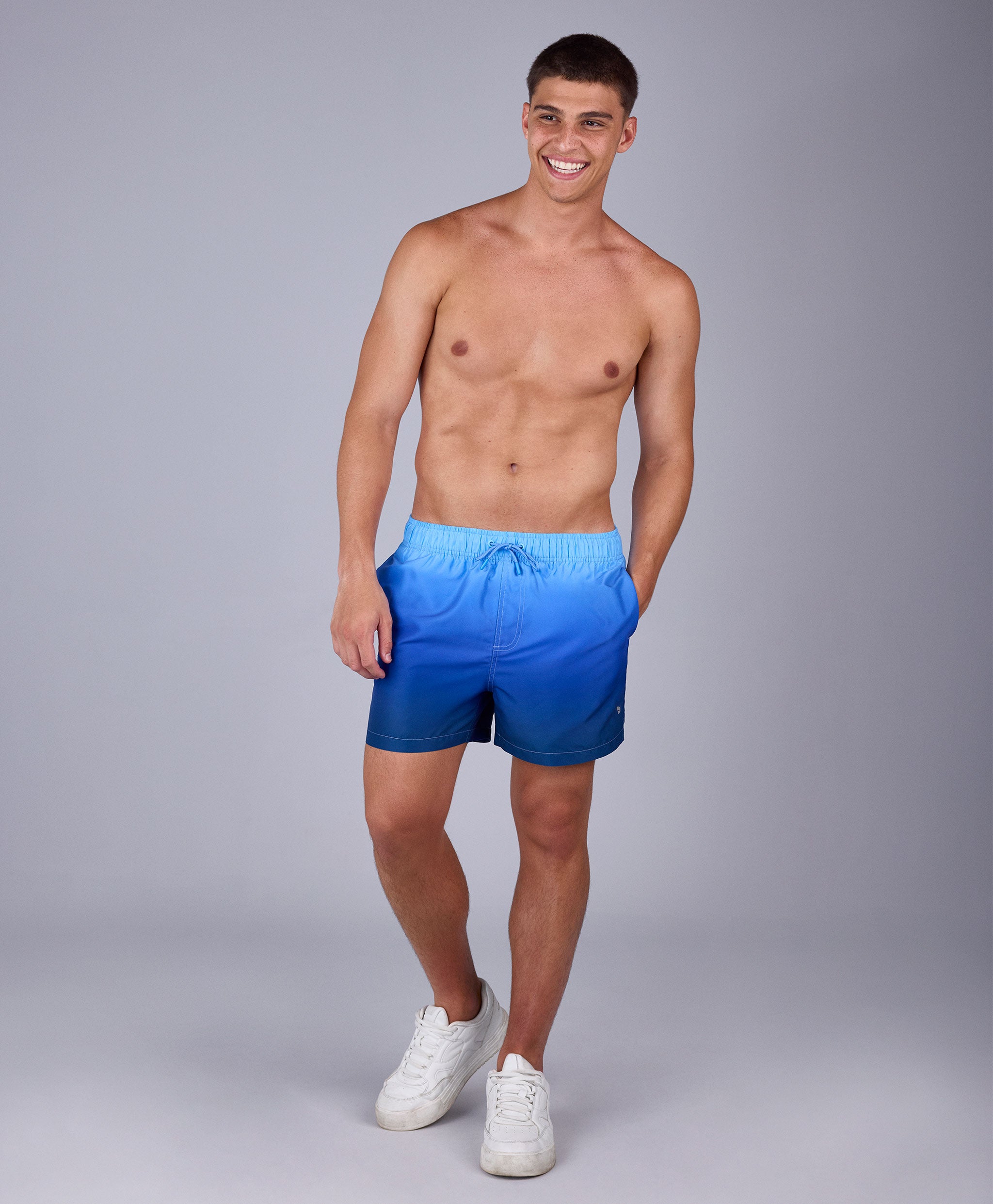 Bermuda Shorts with Adjustable Waistband and Pocket