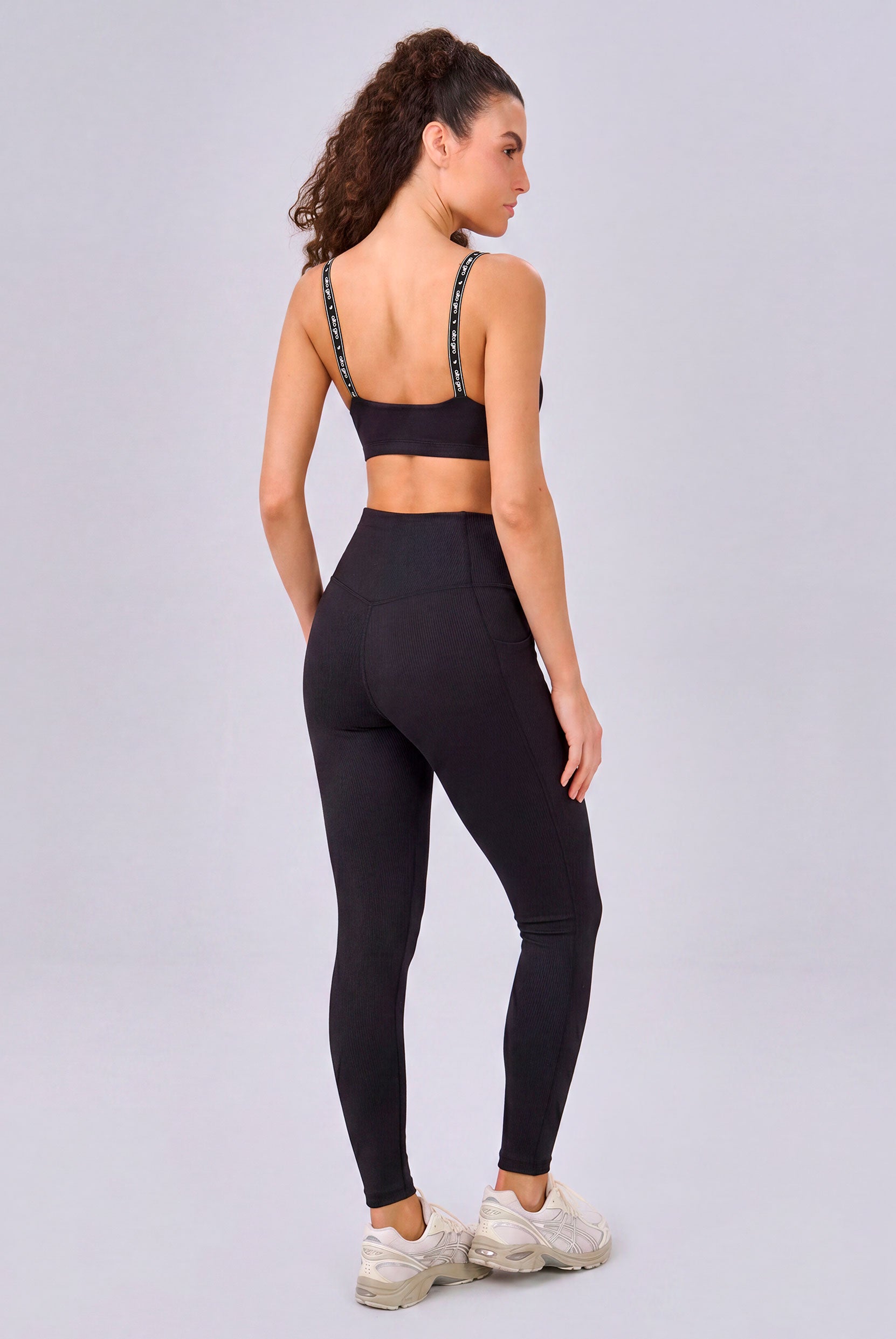 Legging 2 Bolsos Cós Alto Compressor