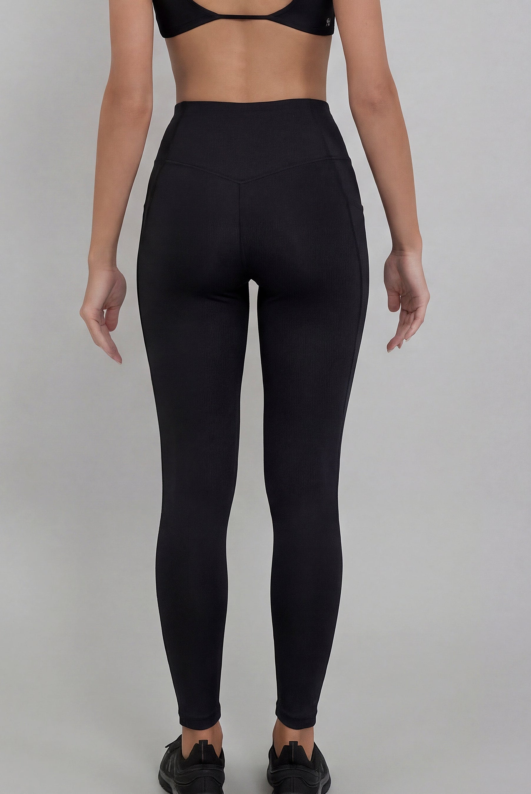 Legging 2 Bolsos Cós Alto Compressor