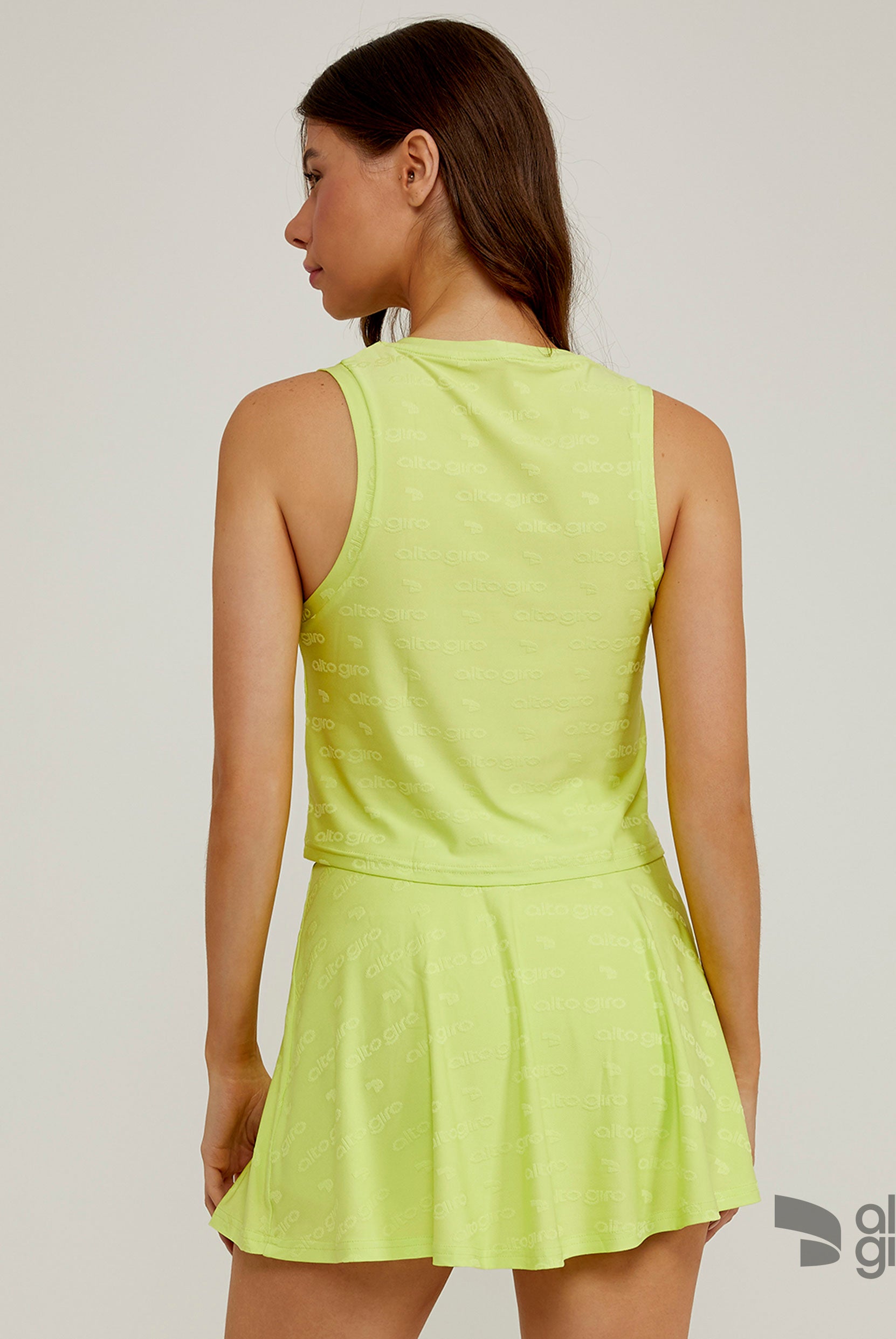 High Giro Texture Cropped Tank Top