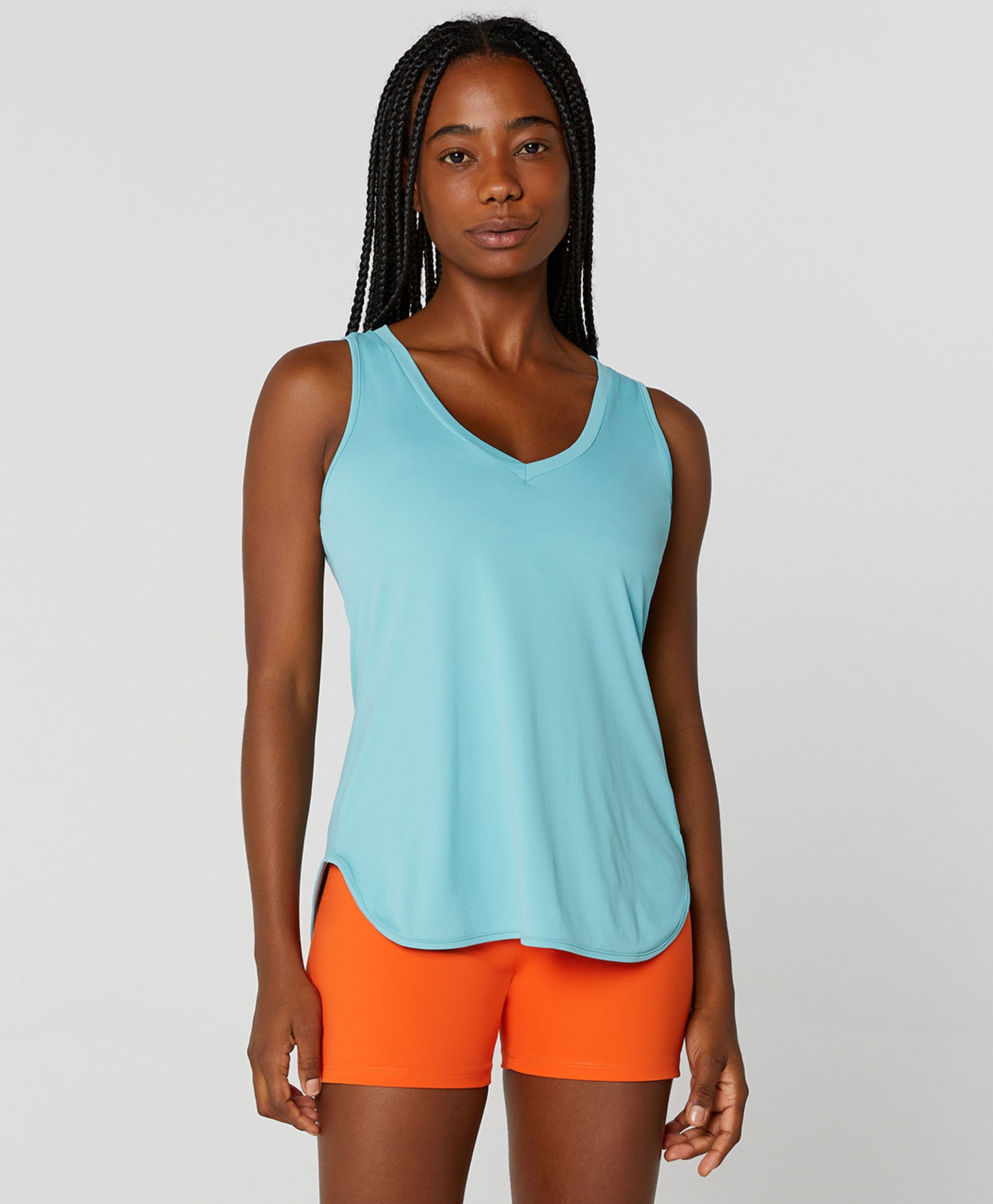 Eterna Long V-Neck Tank Top