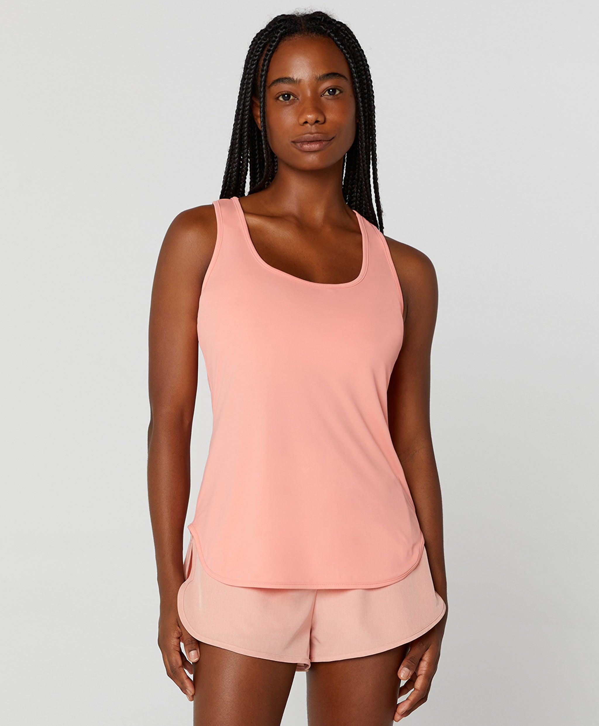 Eterna Round Neck Long Sleeve Tank Top
