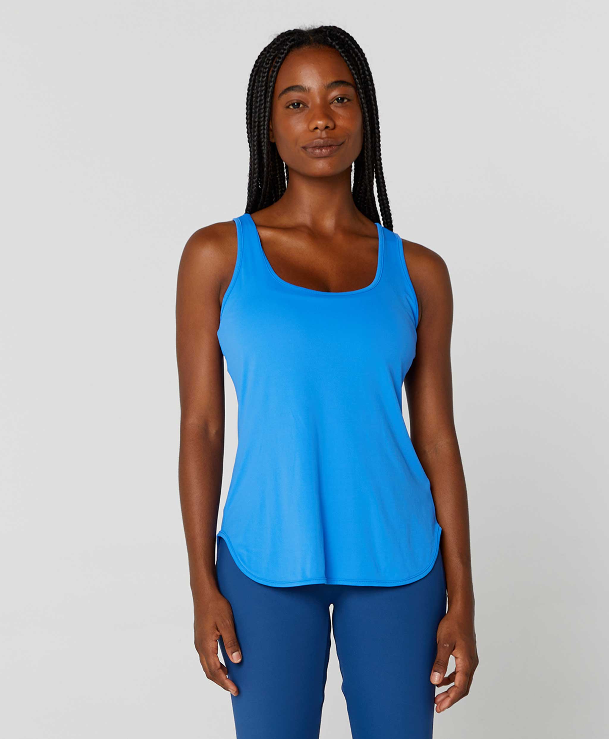 Eterna Round Neck Long Sleeve Tank Top