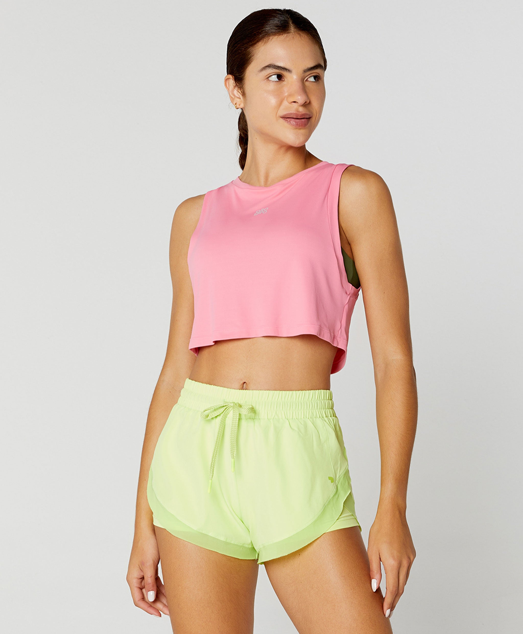 Reflective Cropped Tank Top