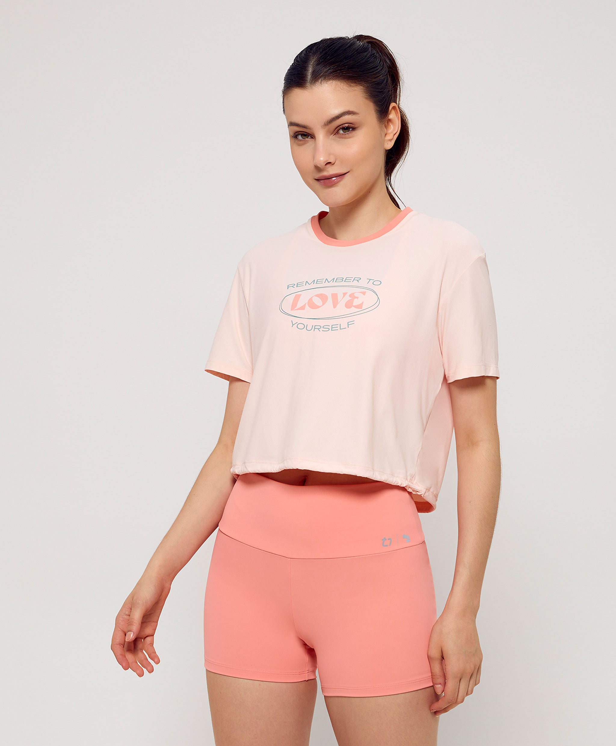 Adjustable Bar Cropped T-Shirt