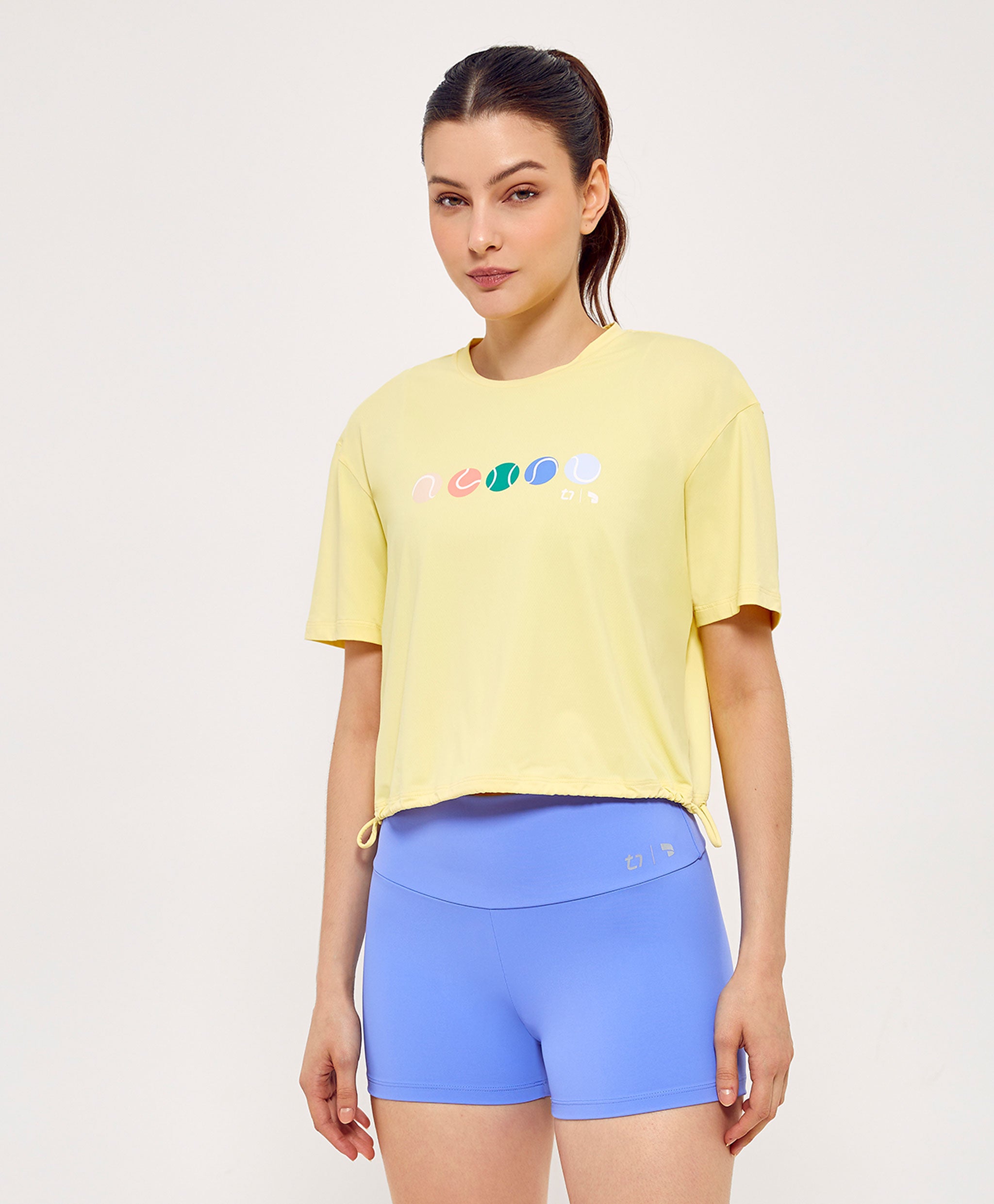 Adjustable Bar Cropped T-Shirt