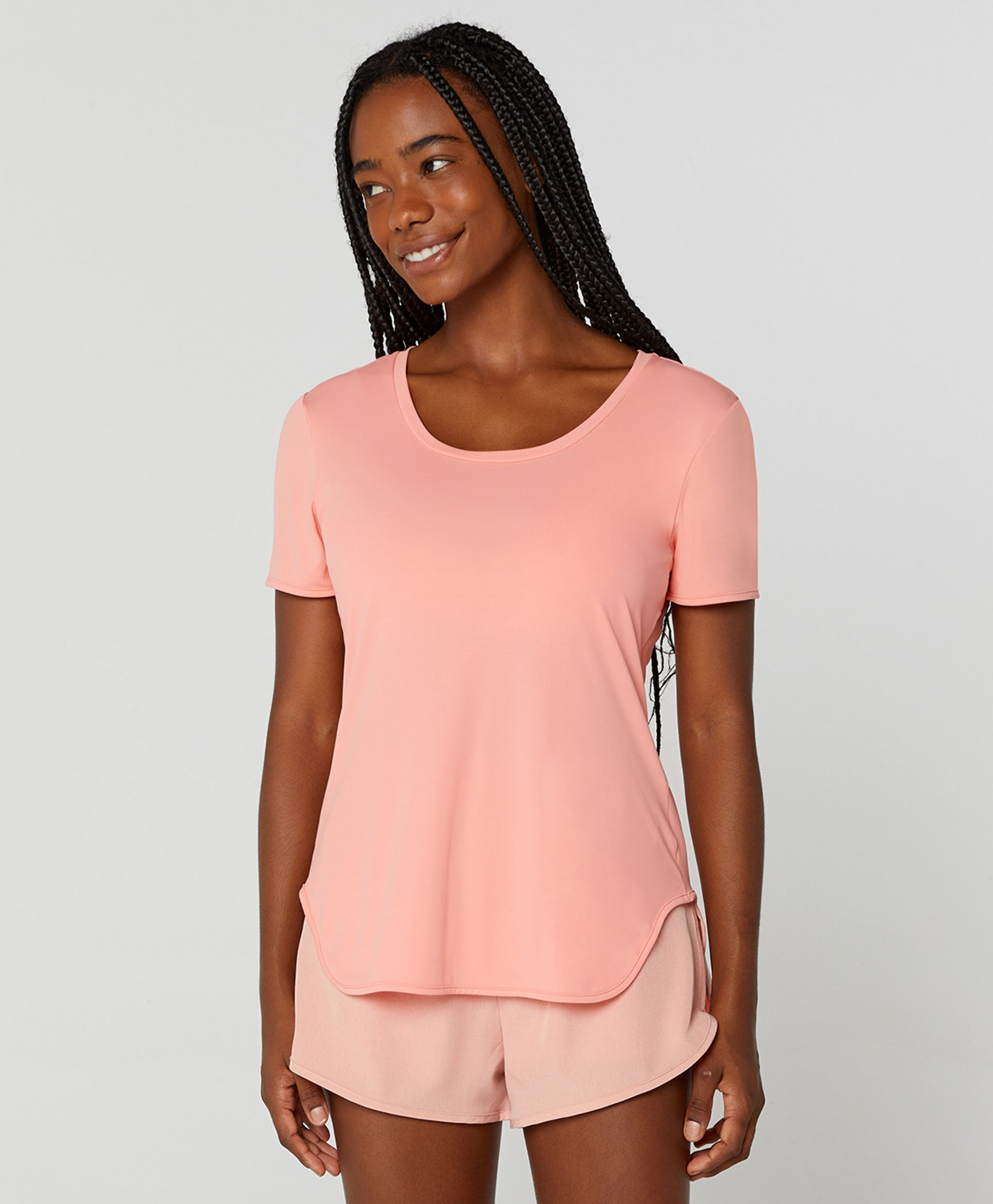 Eterna Elongated Round Neck T-Shirt