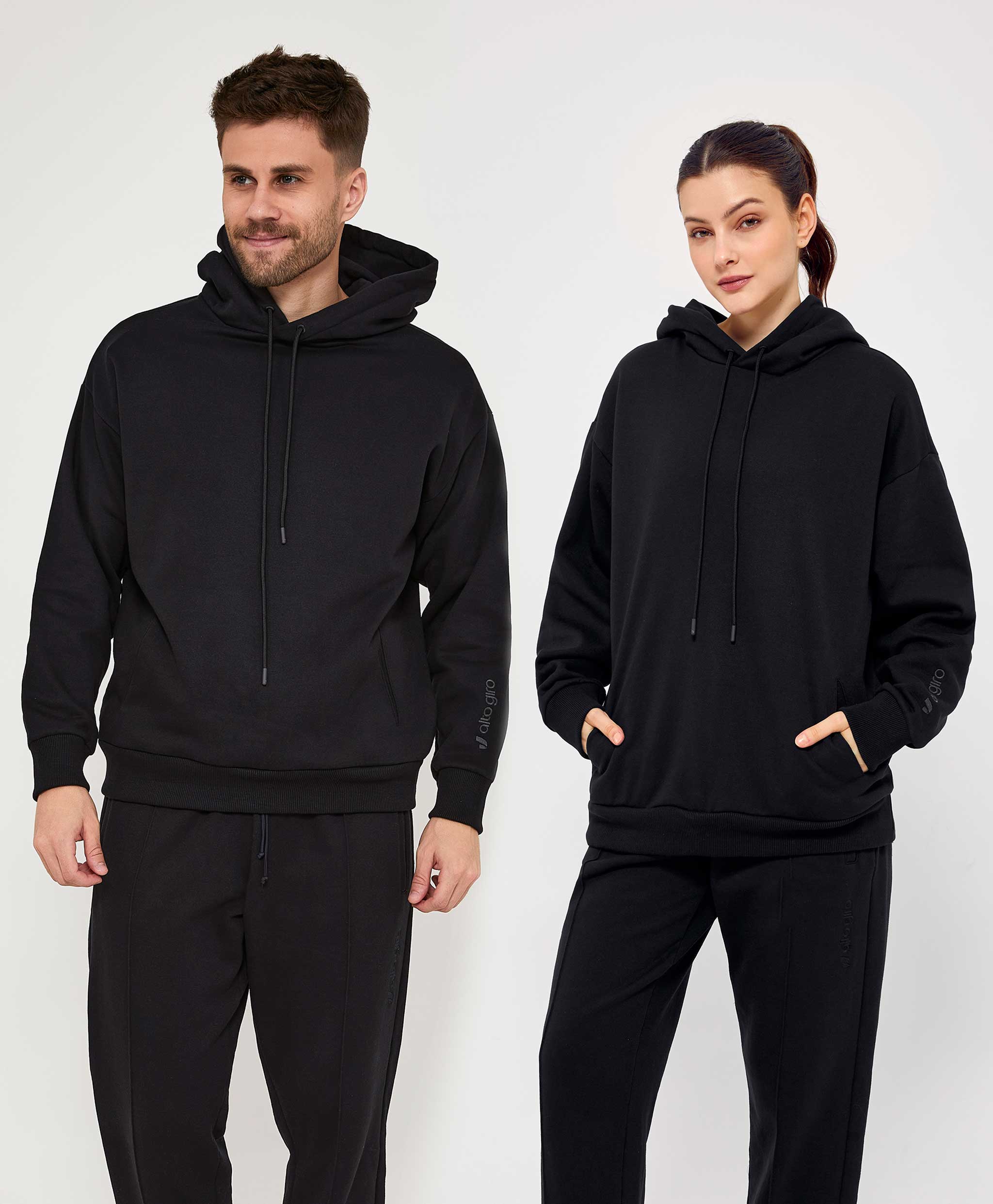 Hooded Sweatshirt Coat