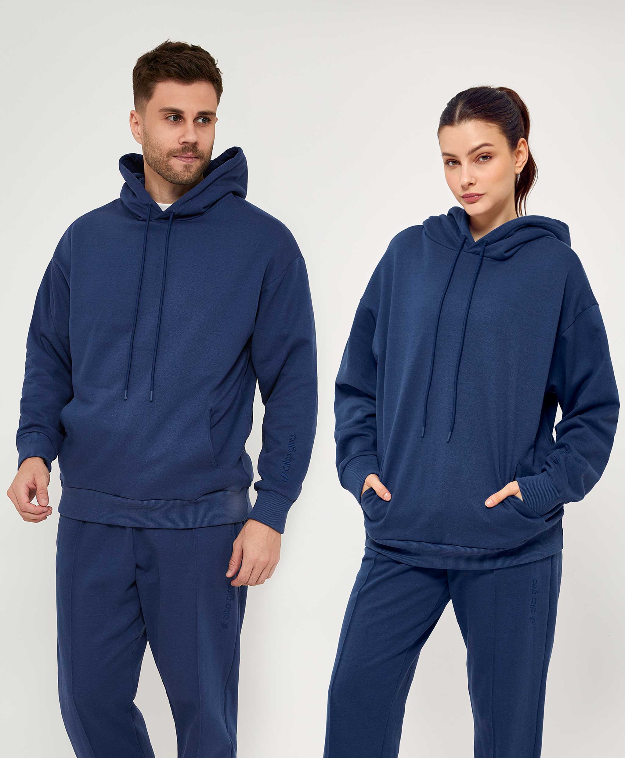 Hooded Sweatshirt Coat