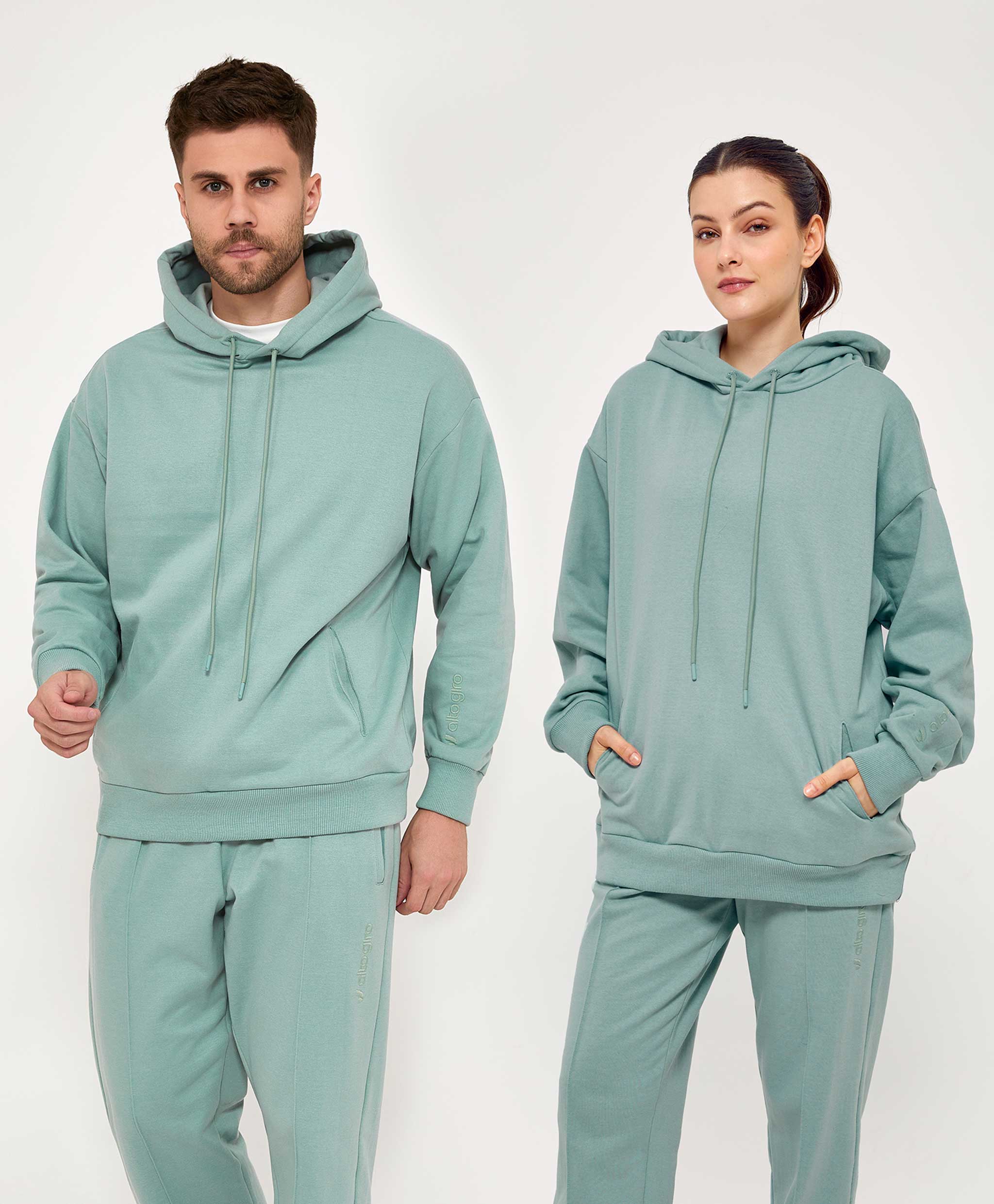 Hooded Sweatshirt Coat
