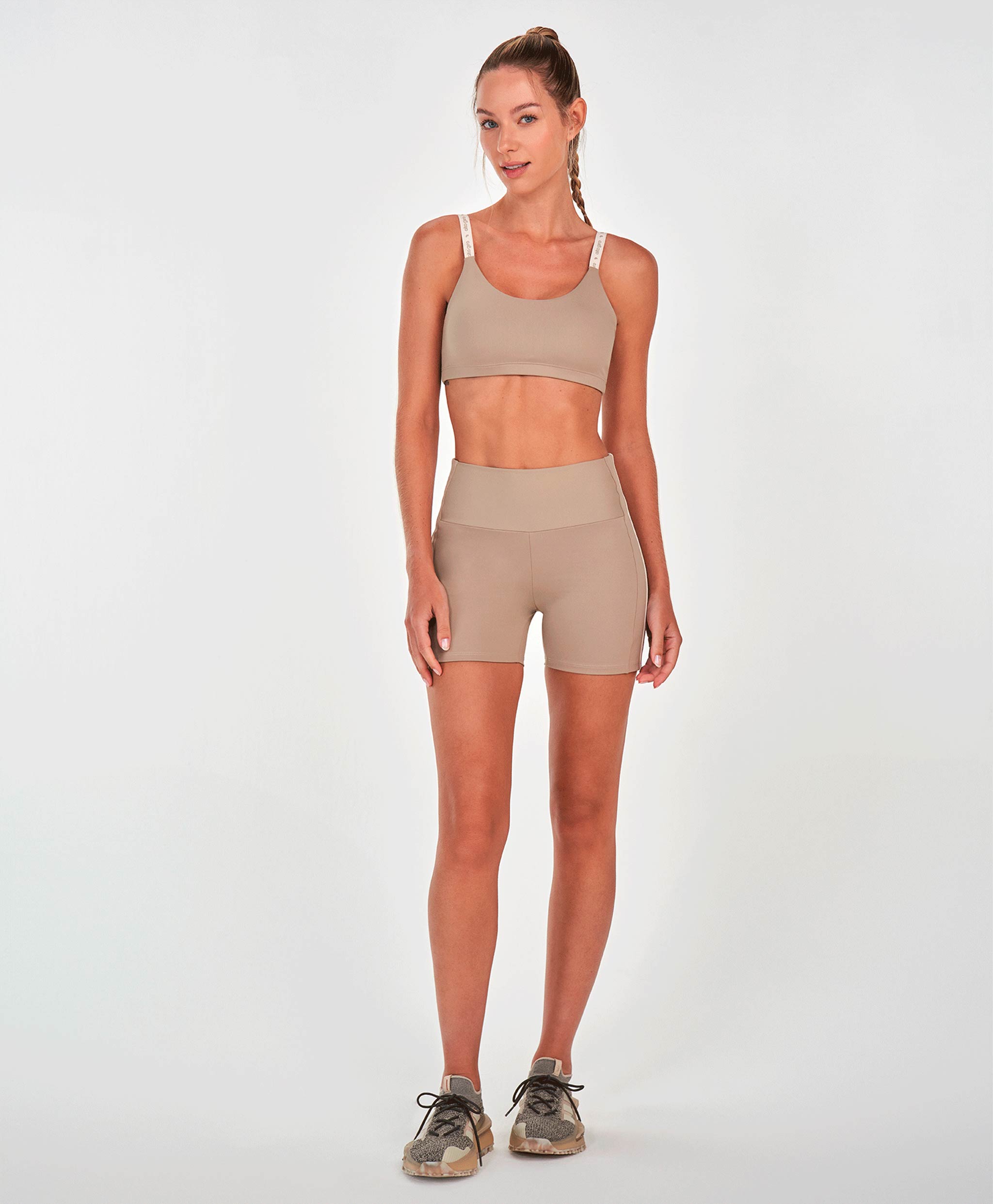 Custom High-Rise Elastic Bermuda Shorts