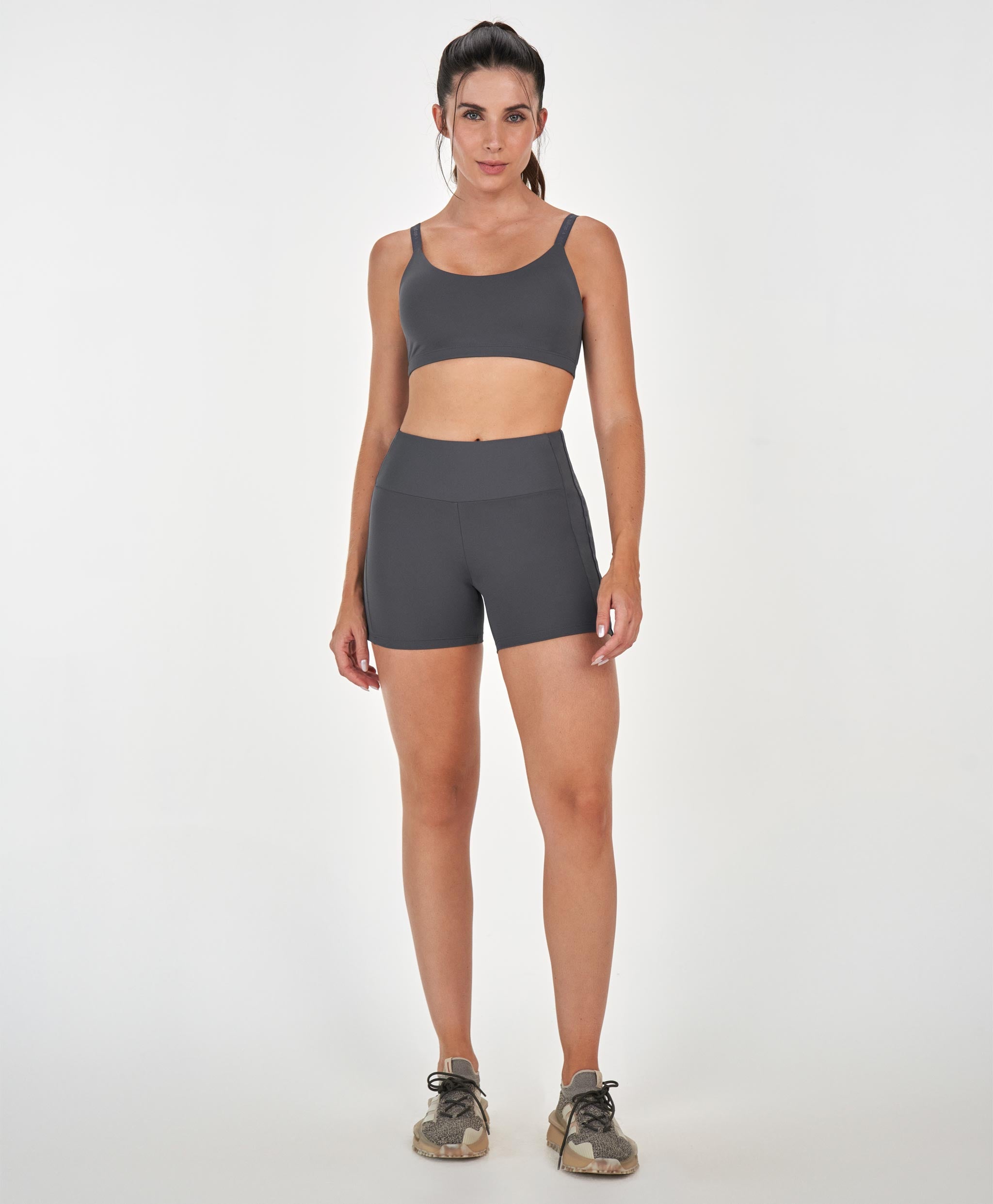 Custom High-Rise Elastic Bermuda Shorts