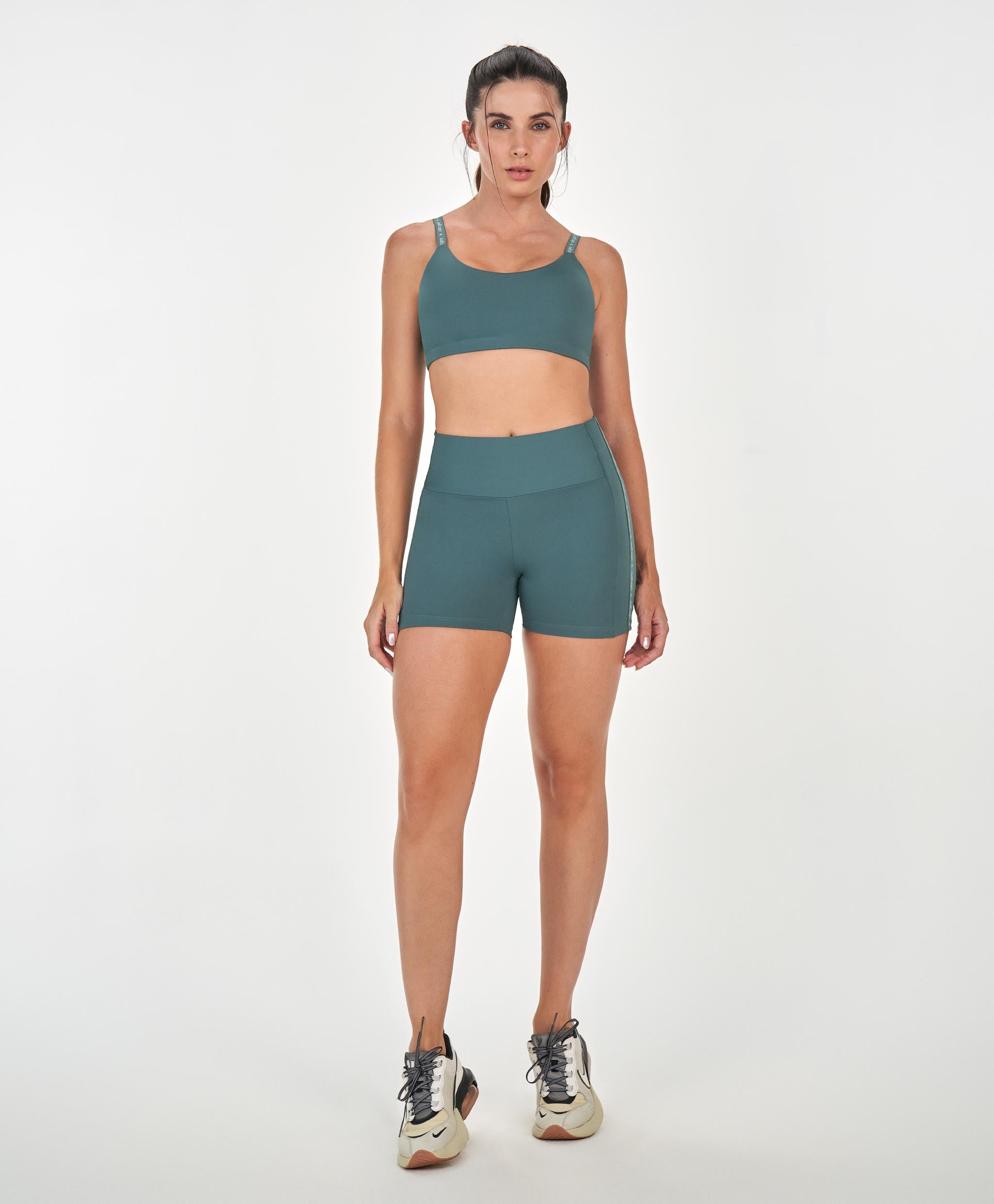 Custom High-Rise Elastic Bermuda Shorts