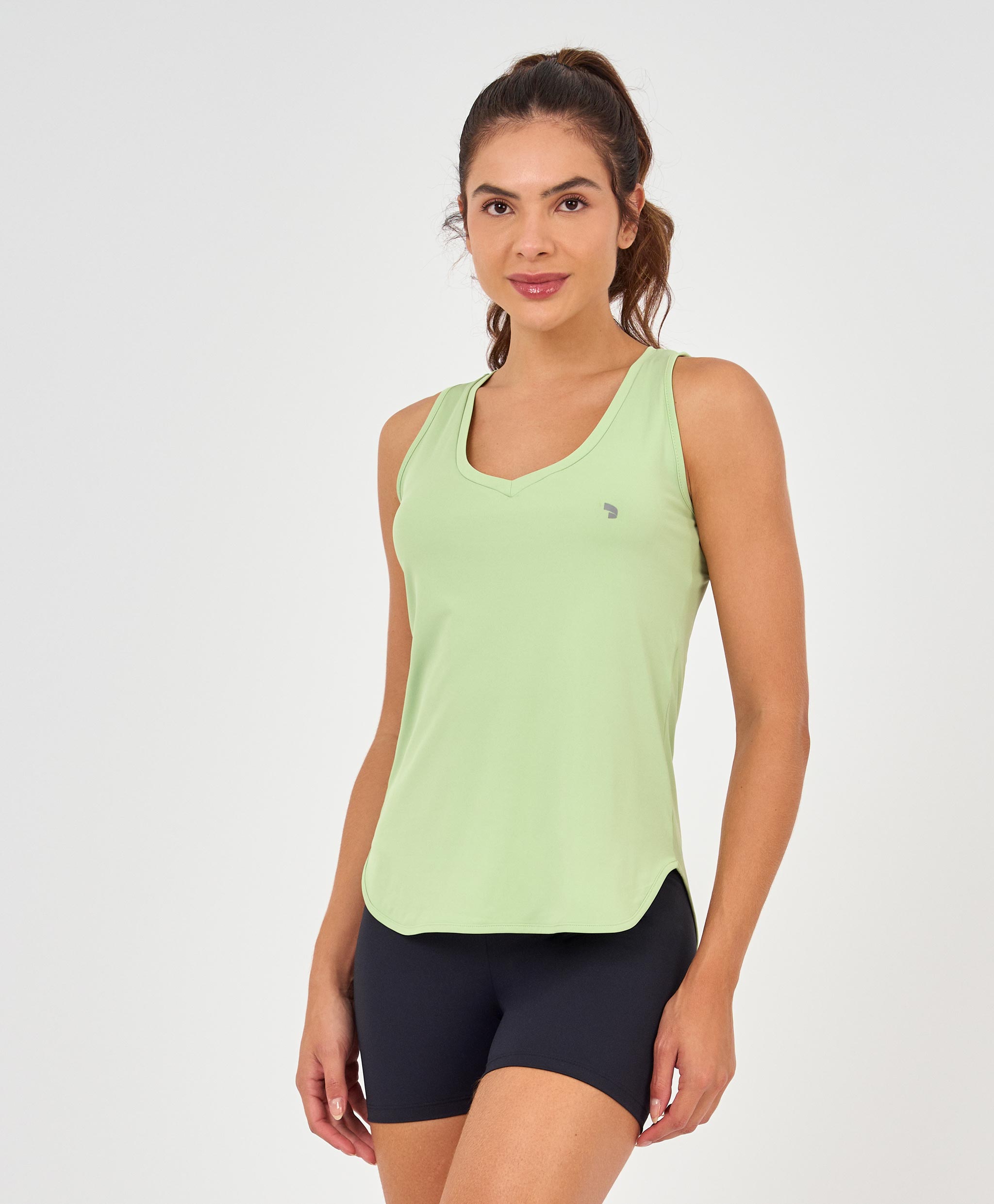 Eterna V-Neck Long Sleeve Tank Top
