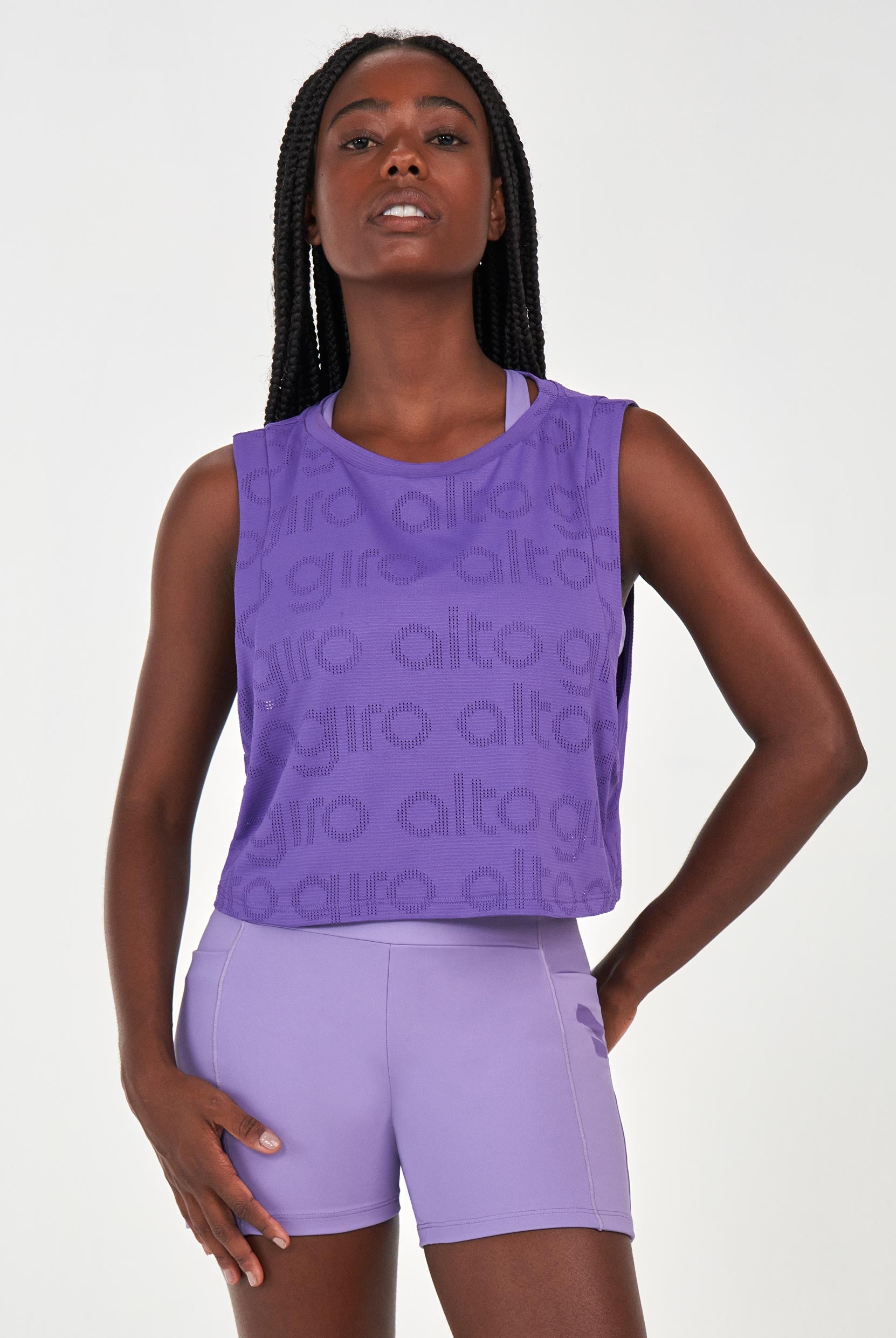 Regata Cropped Mesh Alto Giro