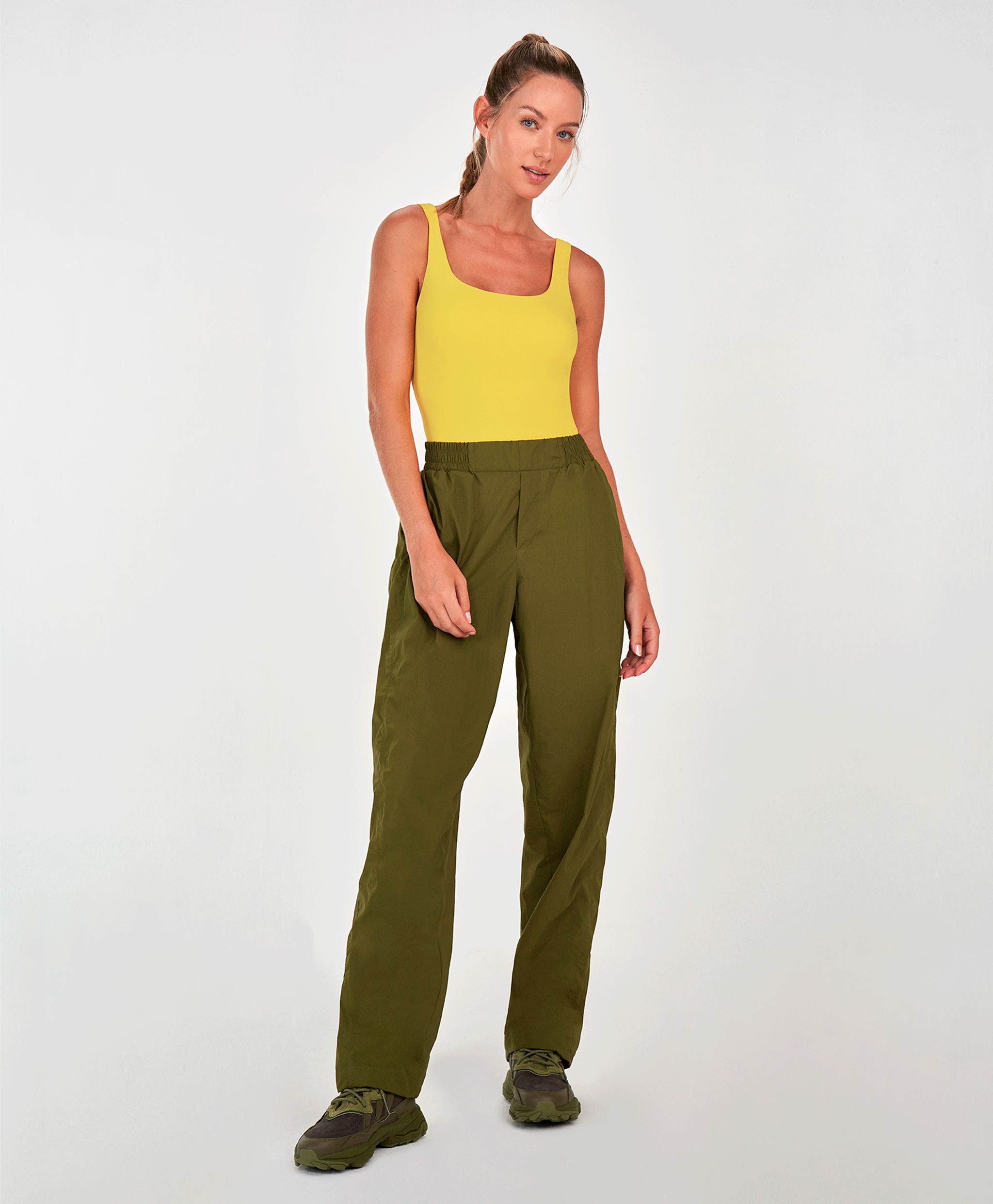 Cutout Pants with Side Pockets