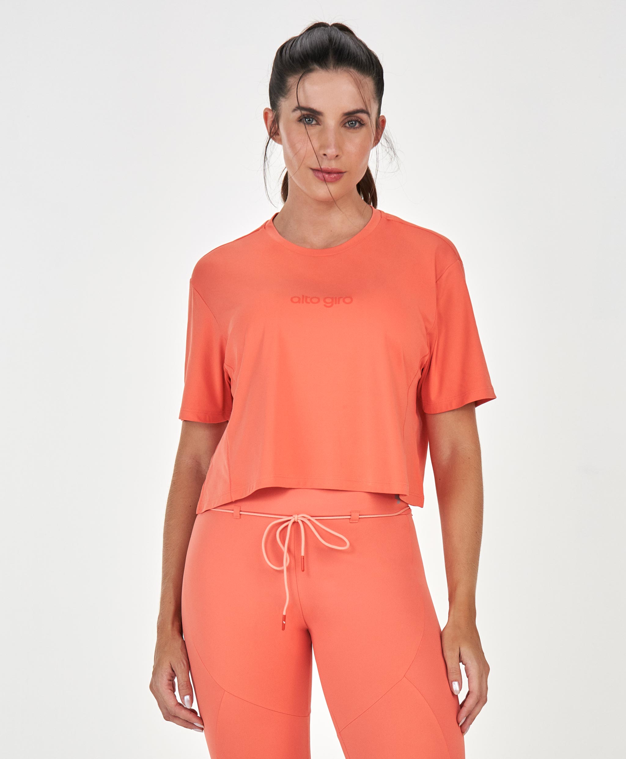 Cropped T-Shirt with Cutouts