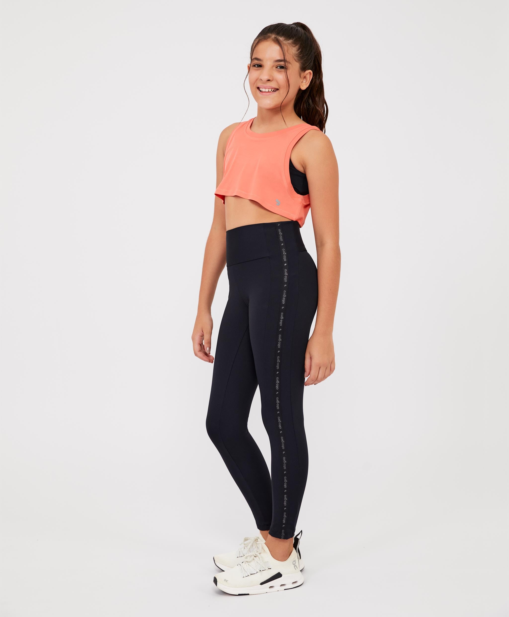 Children's High-Rise Elastic Leggings
