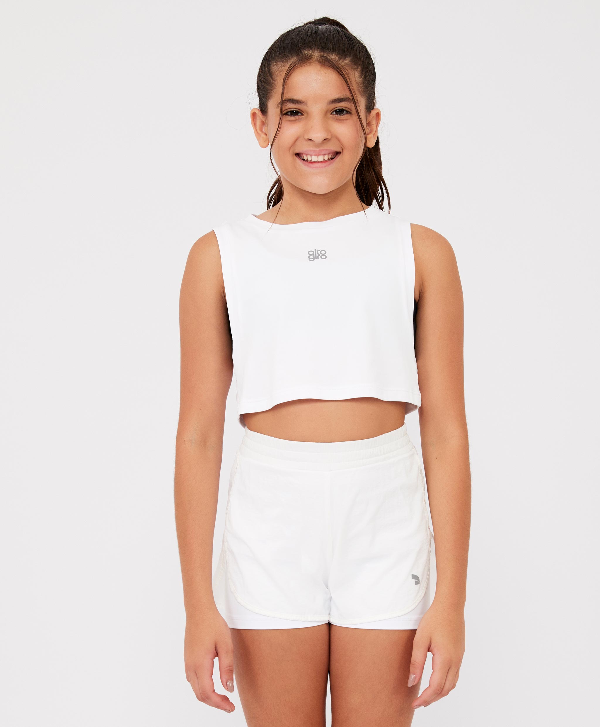 Children's Reflective Cropped Tank Top