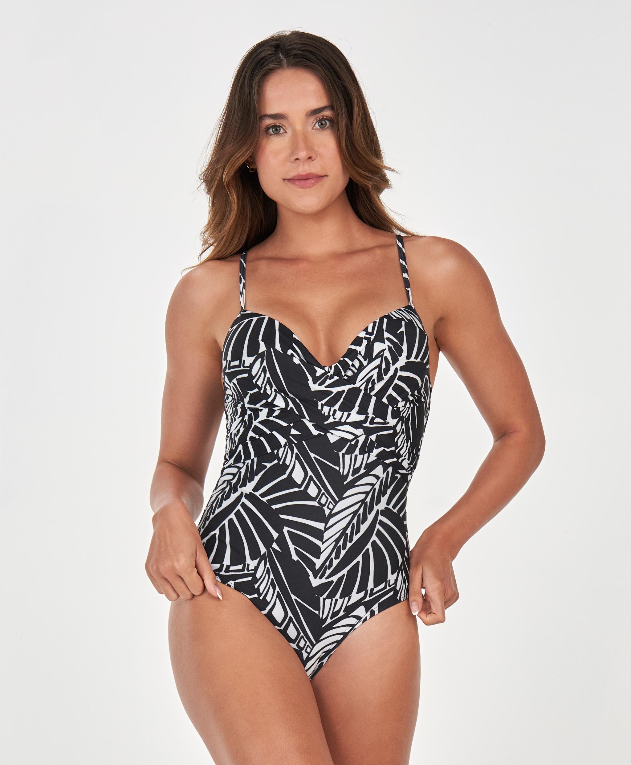 Printed Wrap Swimsuit