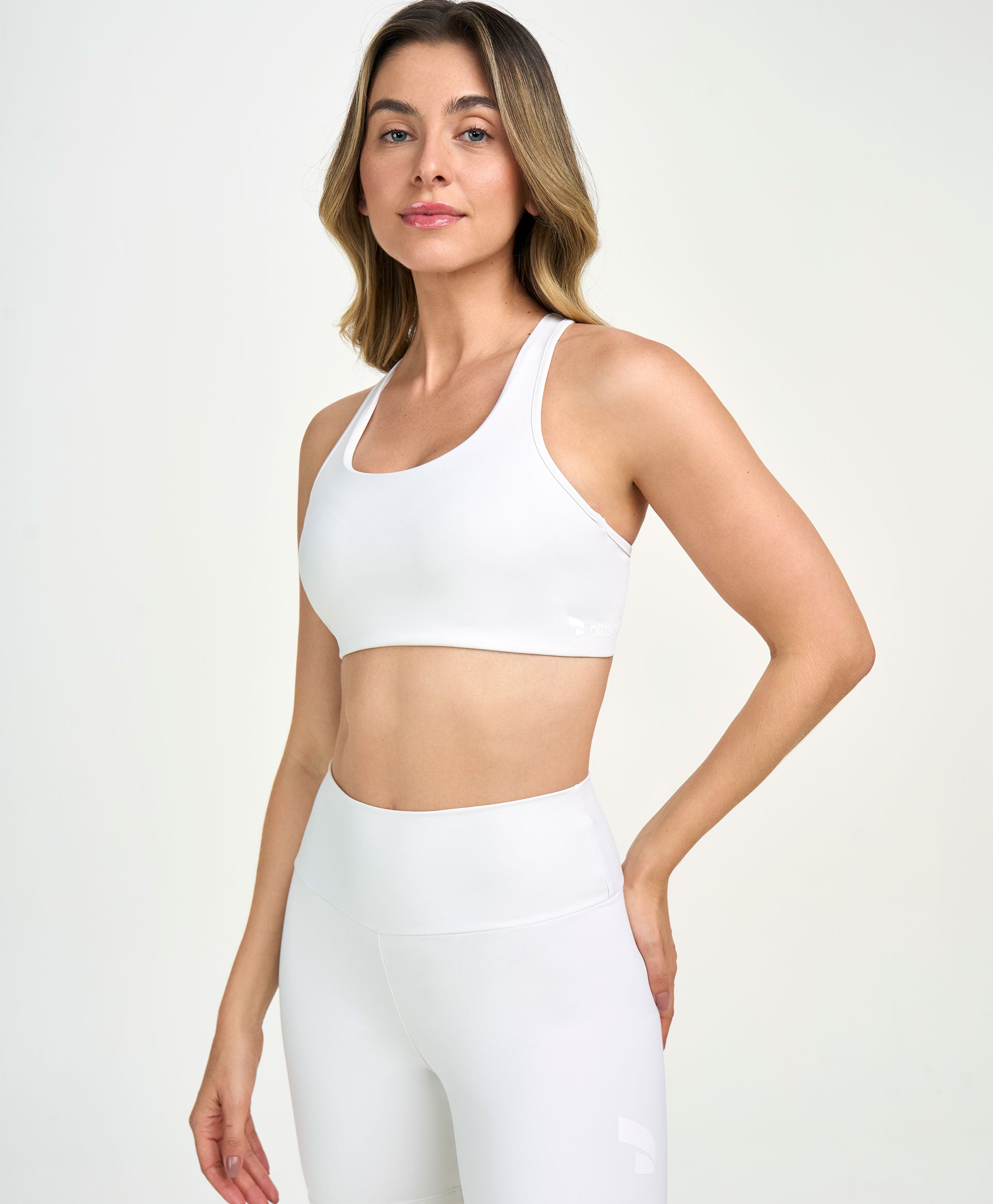 Essentials High-Rise Racerback Top