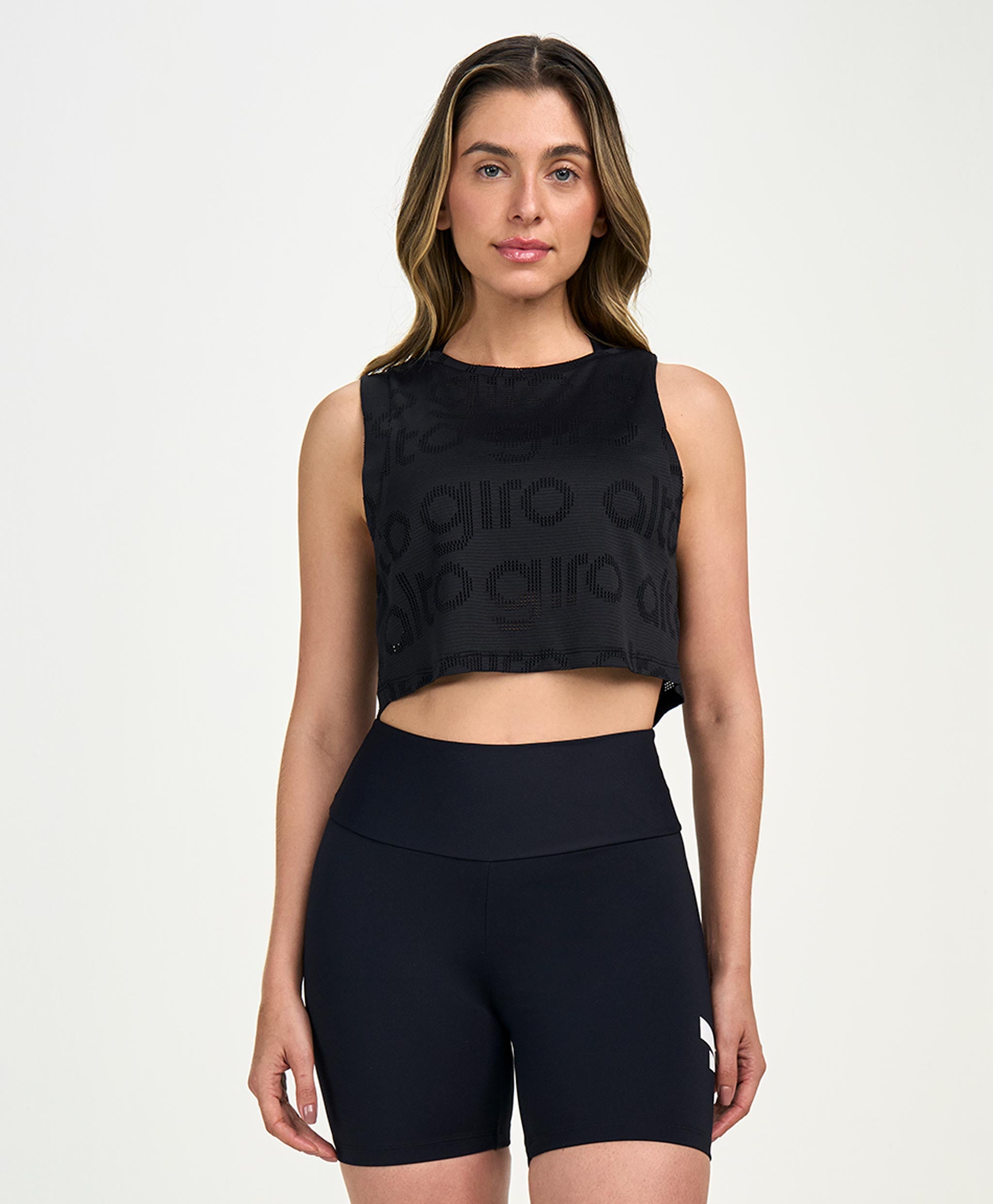 Cropped Mesh Tank Top