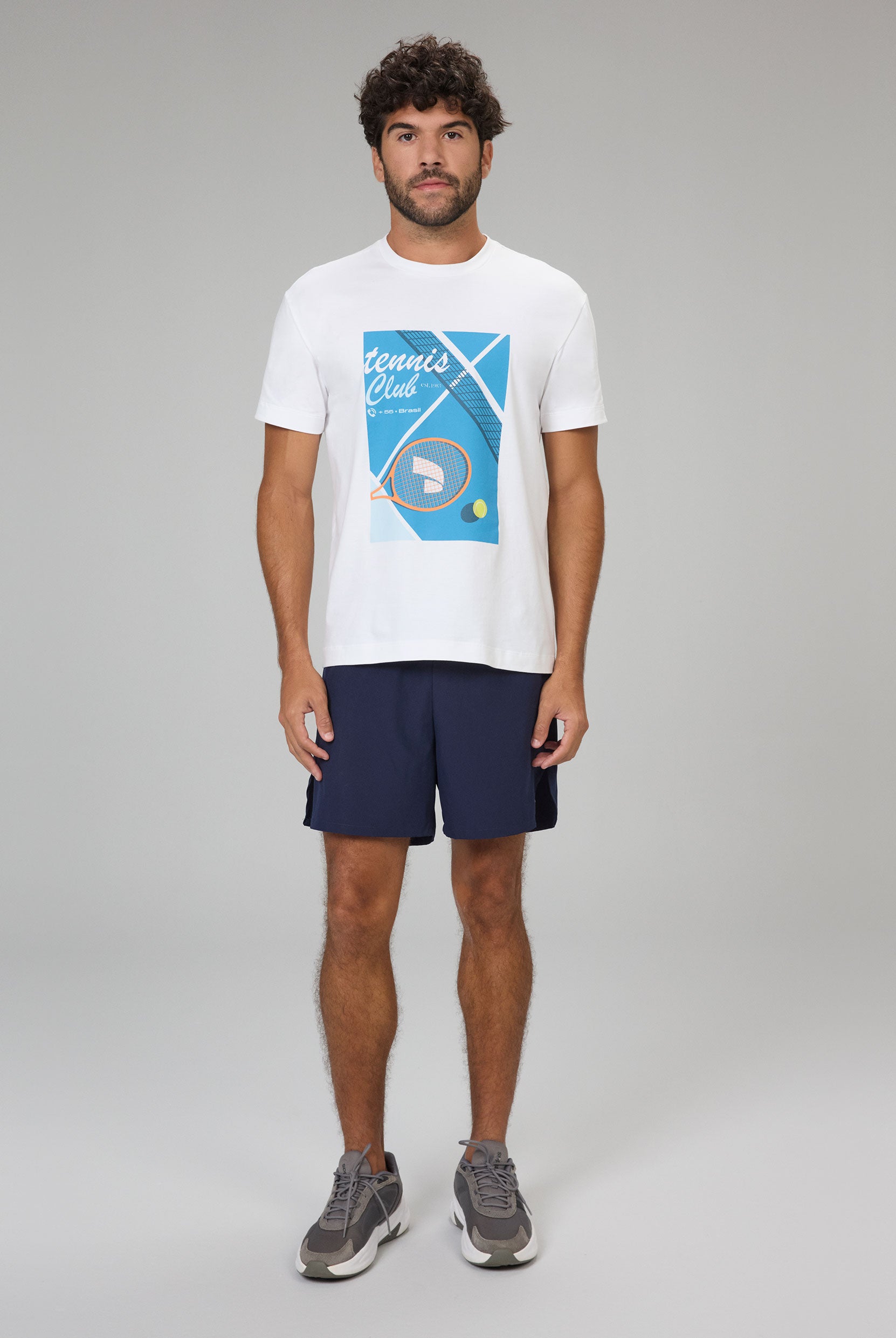 Camiseta Com Estampa Tennis Masculina