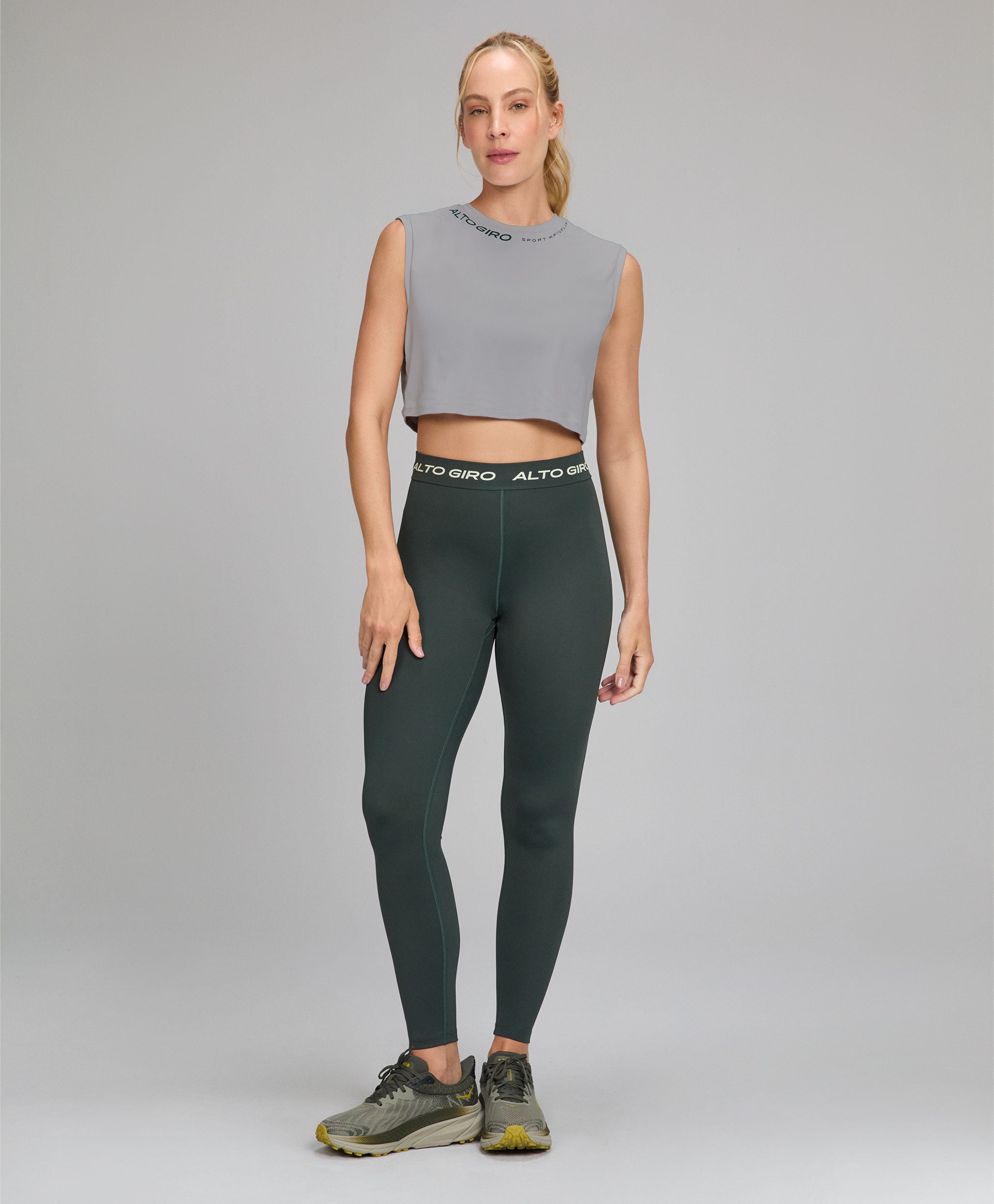 Regata Cropped Dry Estampa Gola