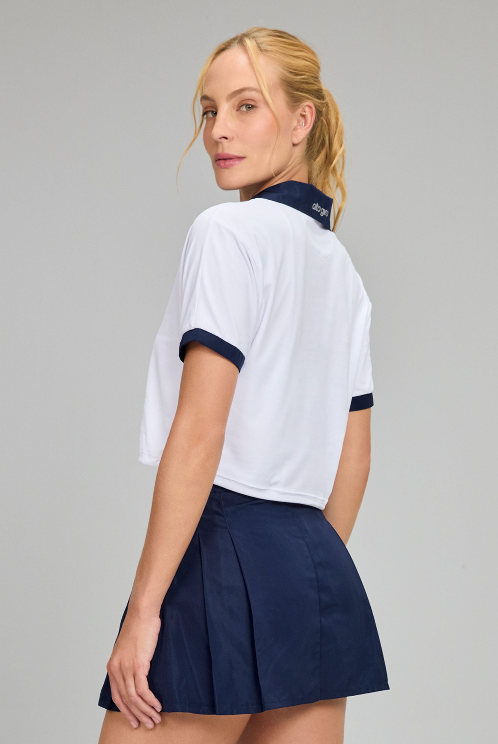 T-shirt Cropped Piquet