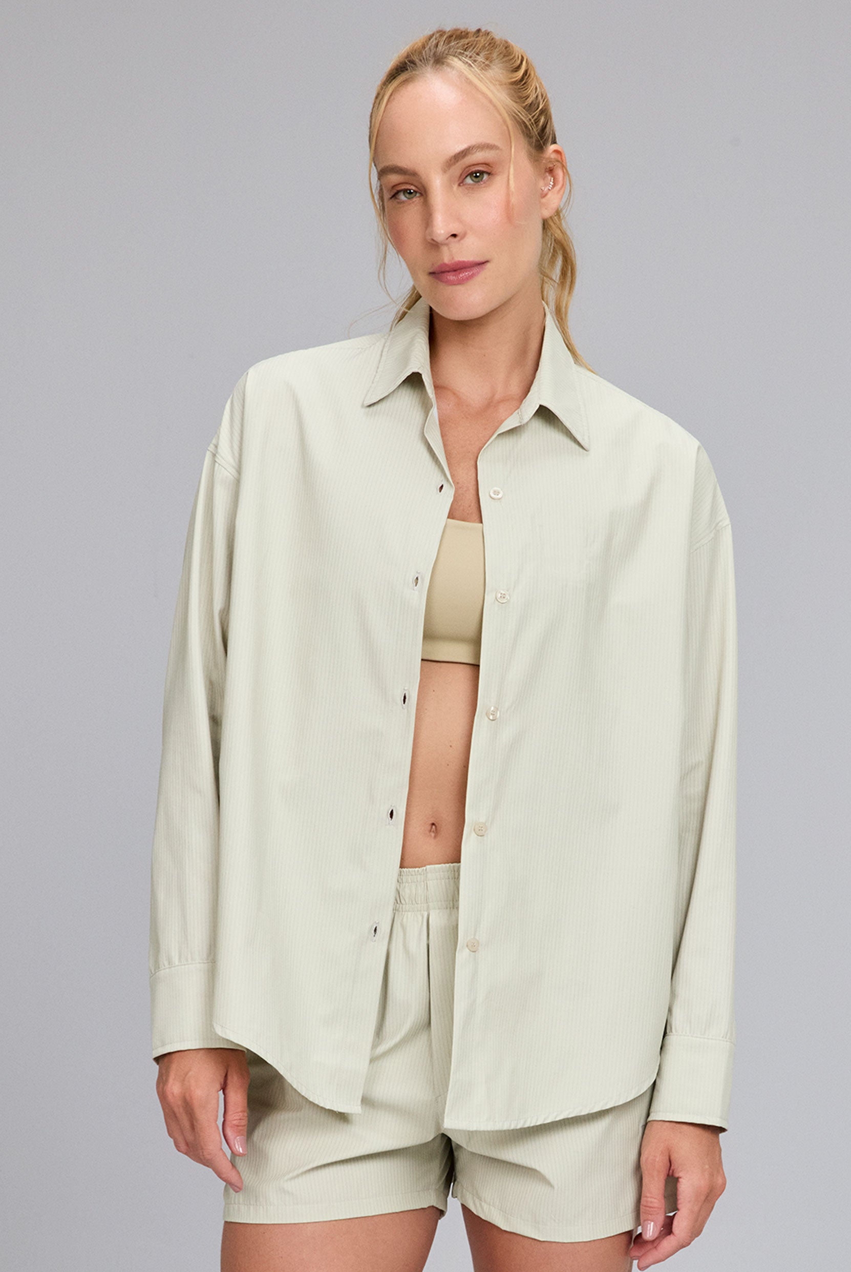 Camisa Oversized Listrada