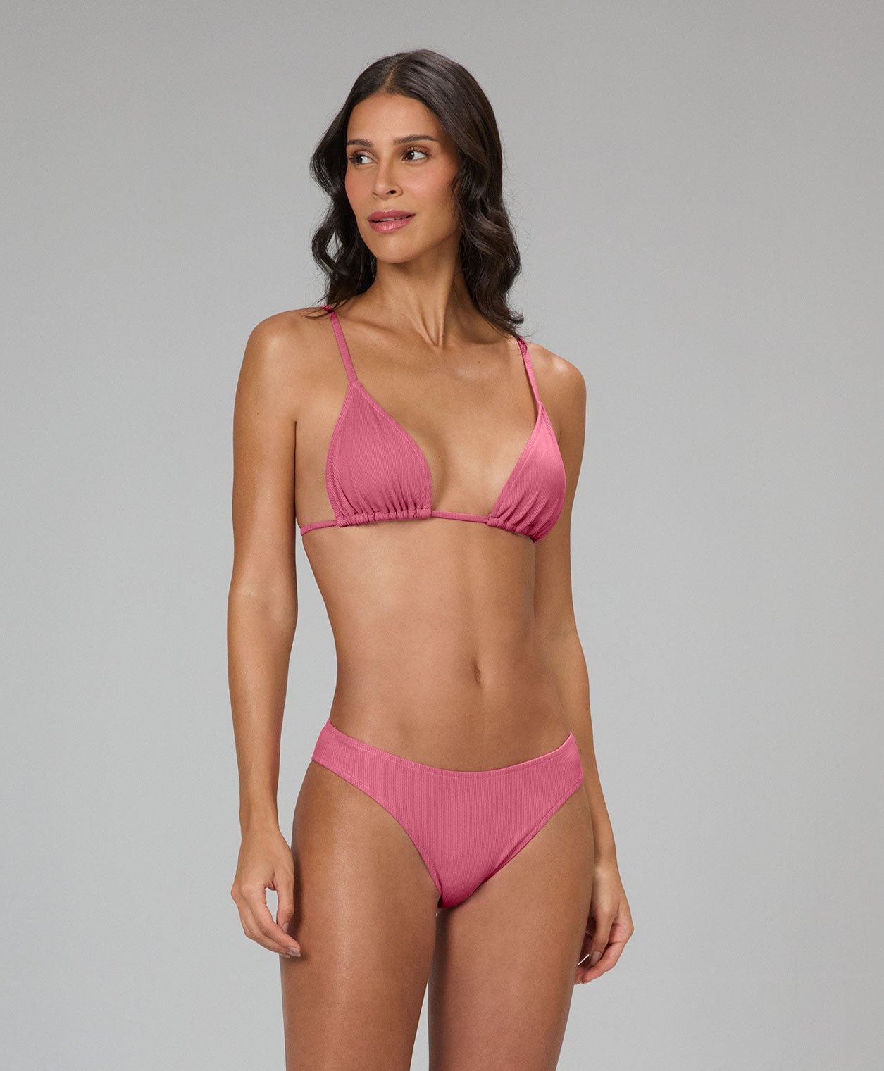 Ribbed Triangle Bikini