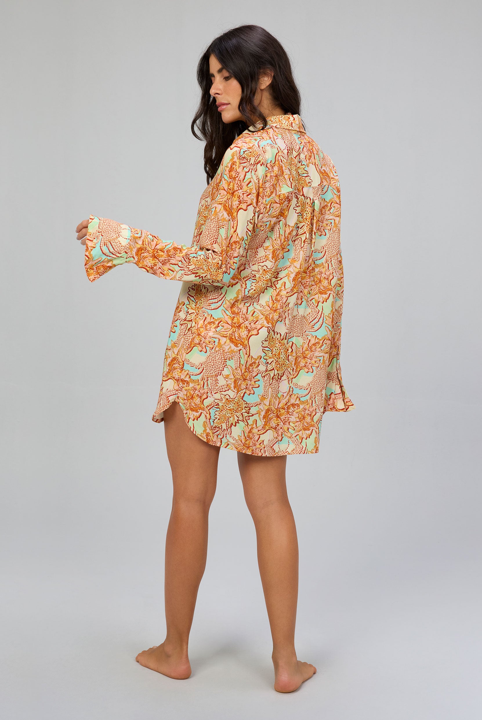 Saída Camisão Estampado