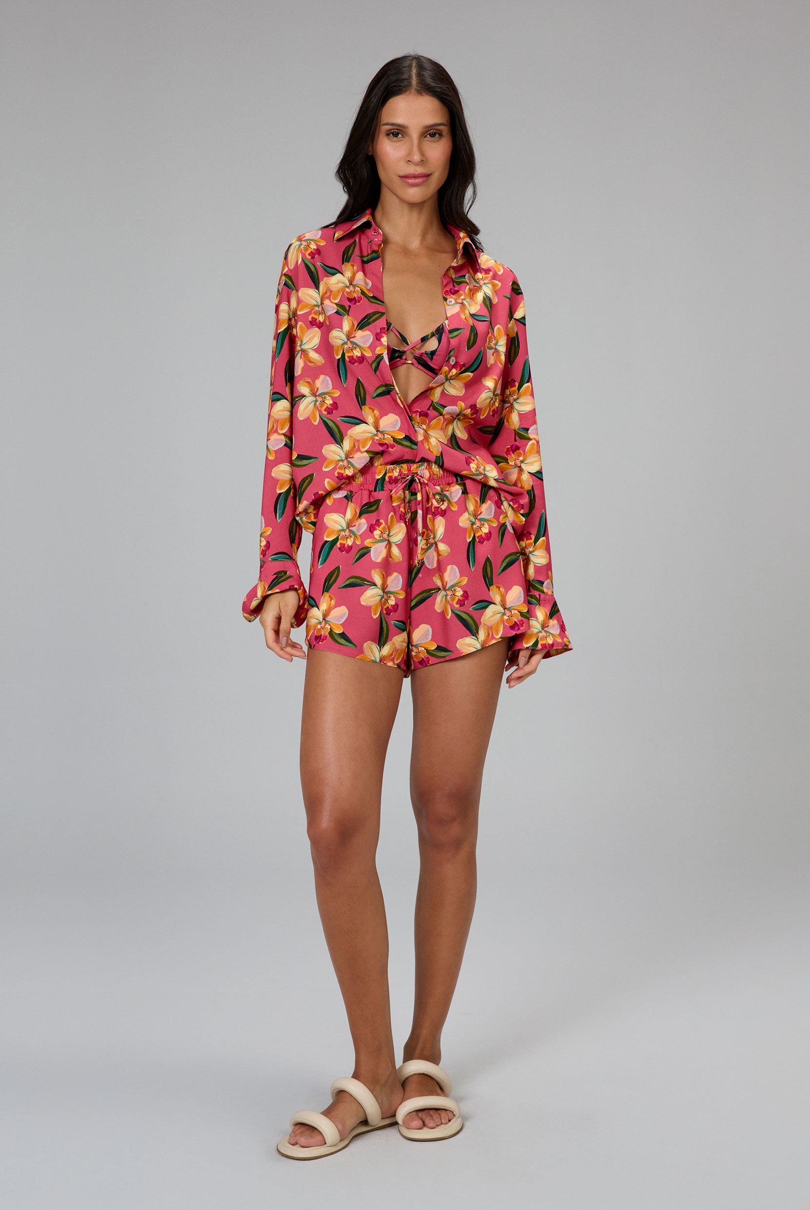 Shorts Cintura Alta Estampado