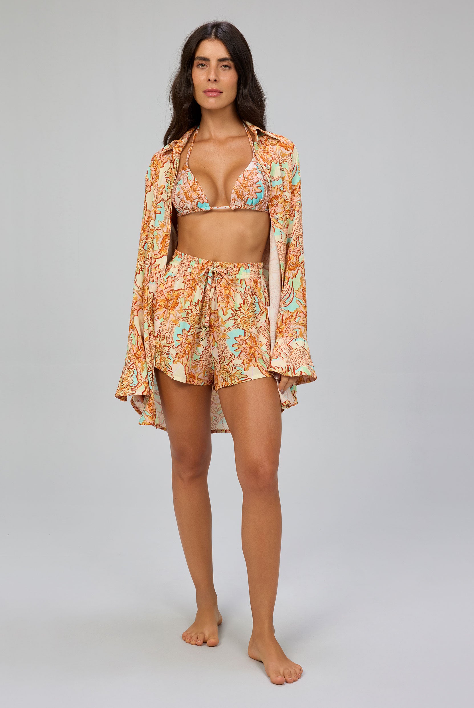 Shorts Cintura Alta Estampado