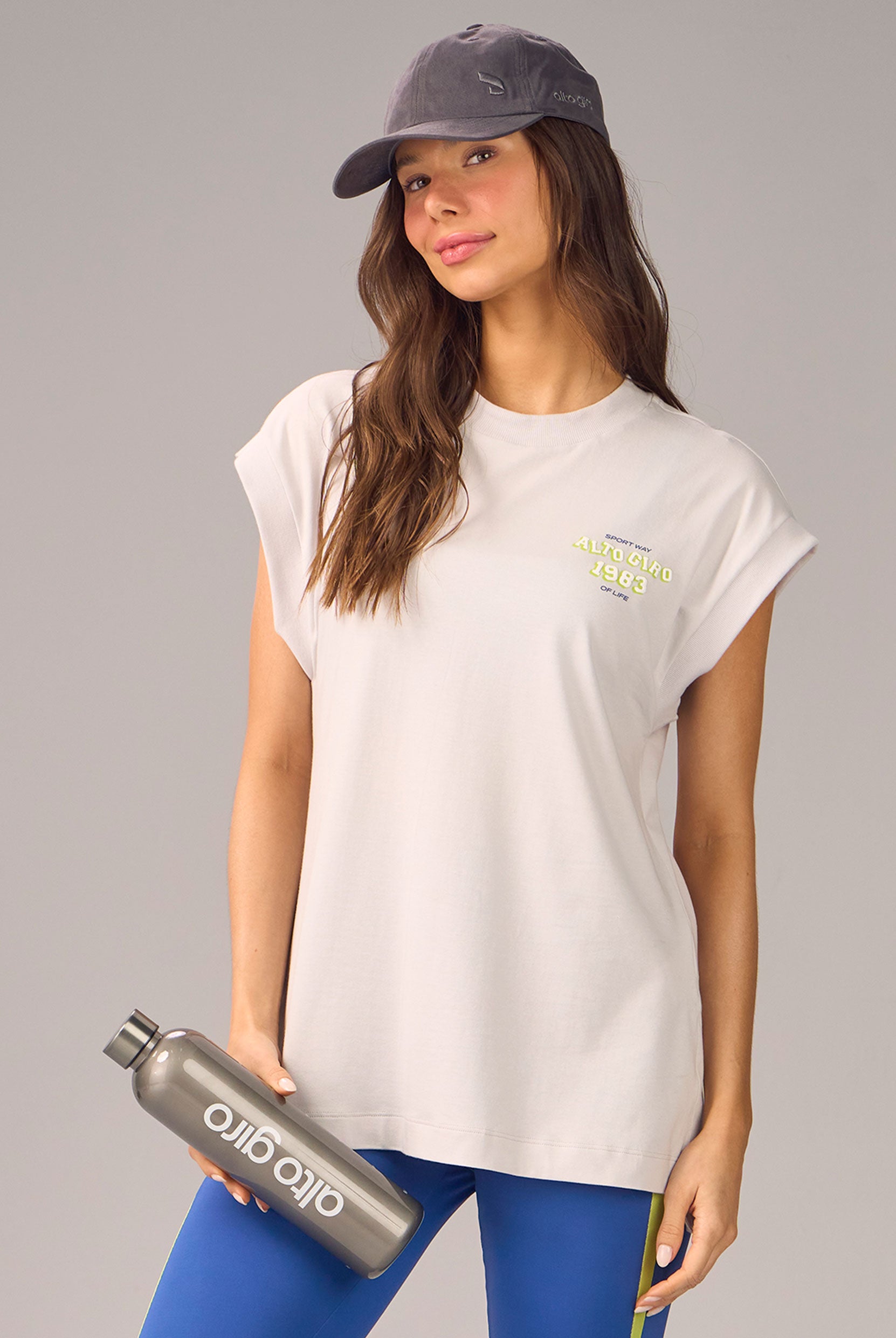 T-shirt Alongada Estampada