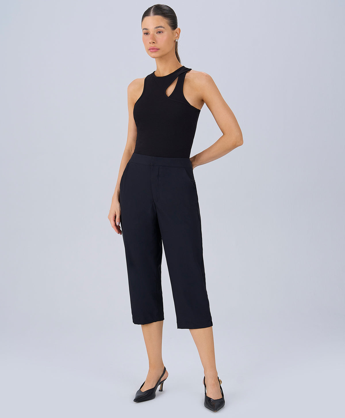 Asymmetric Ribbed Tank Top — foto 5