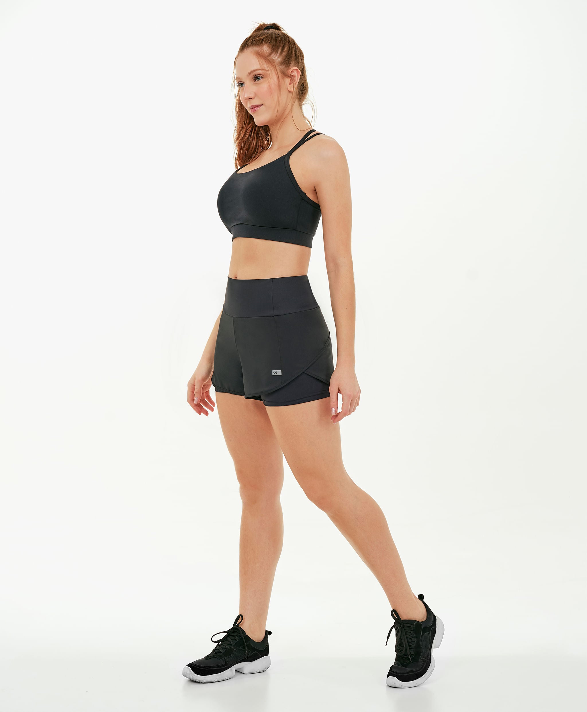 Shorts Feminino Alto Giro Bahamas Elastic Transpassado