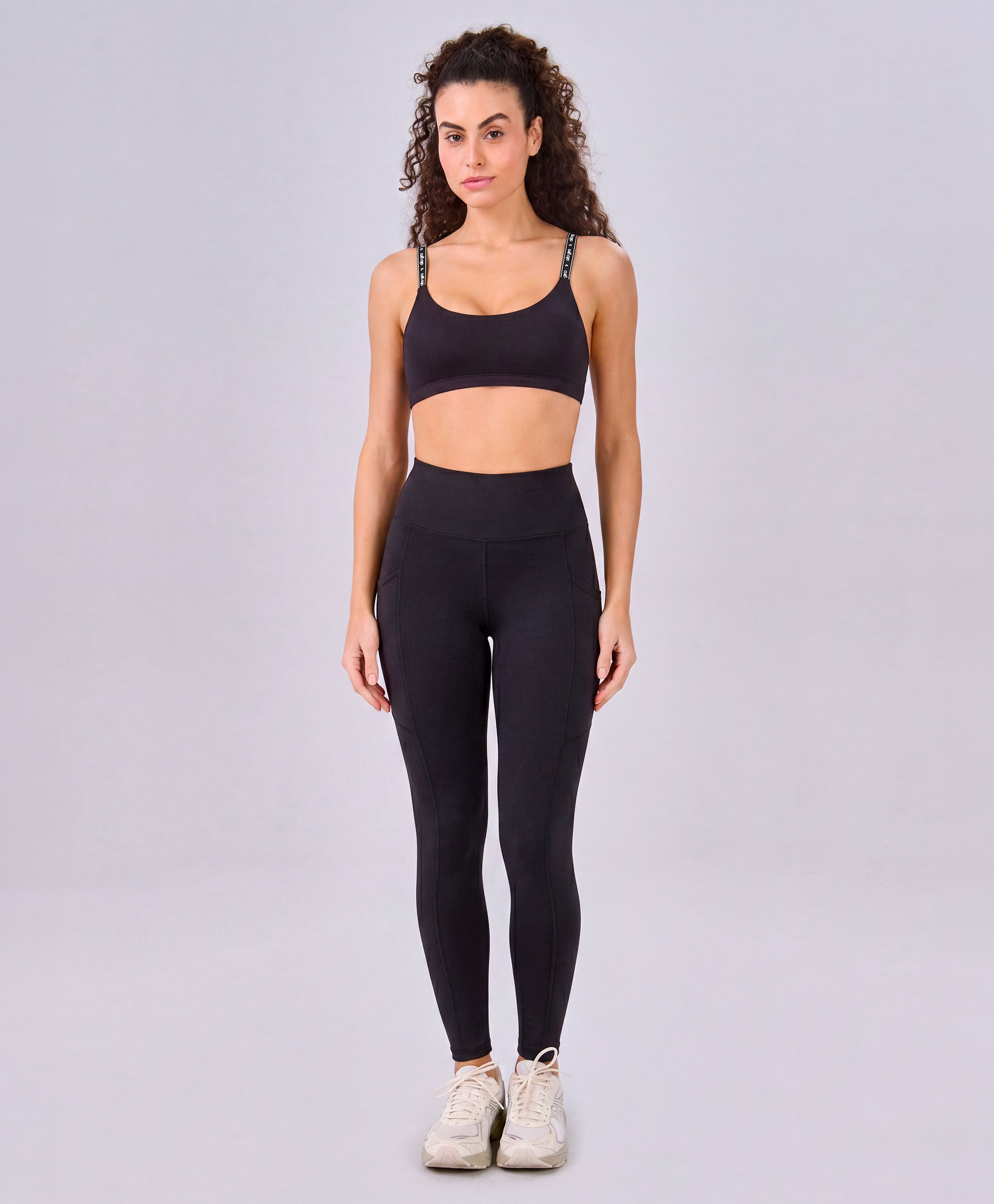 Legging 2 Bolsos Cós Alto Compressor
