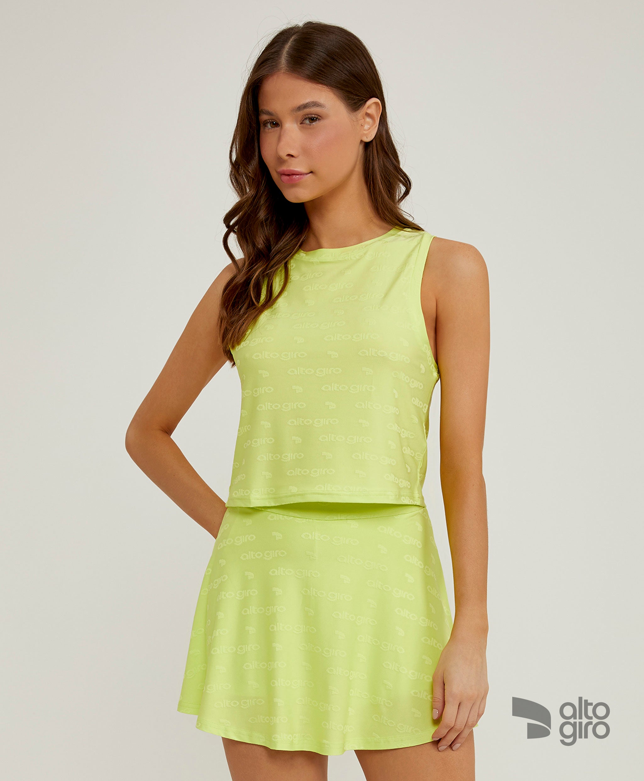 Regata Cropped Textura Alto Giro