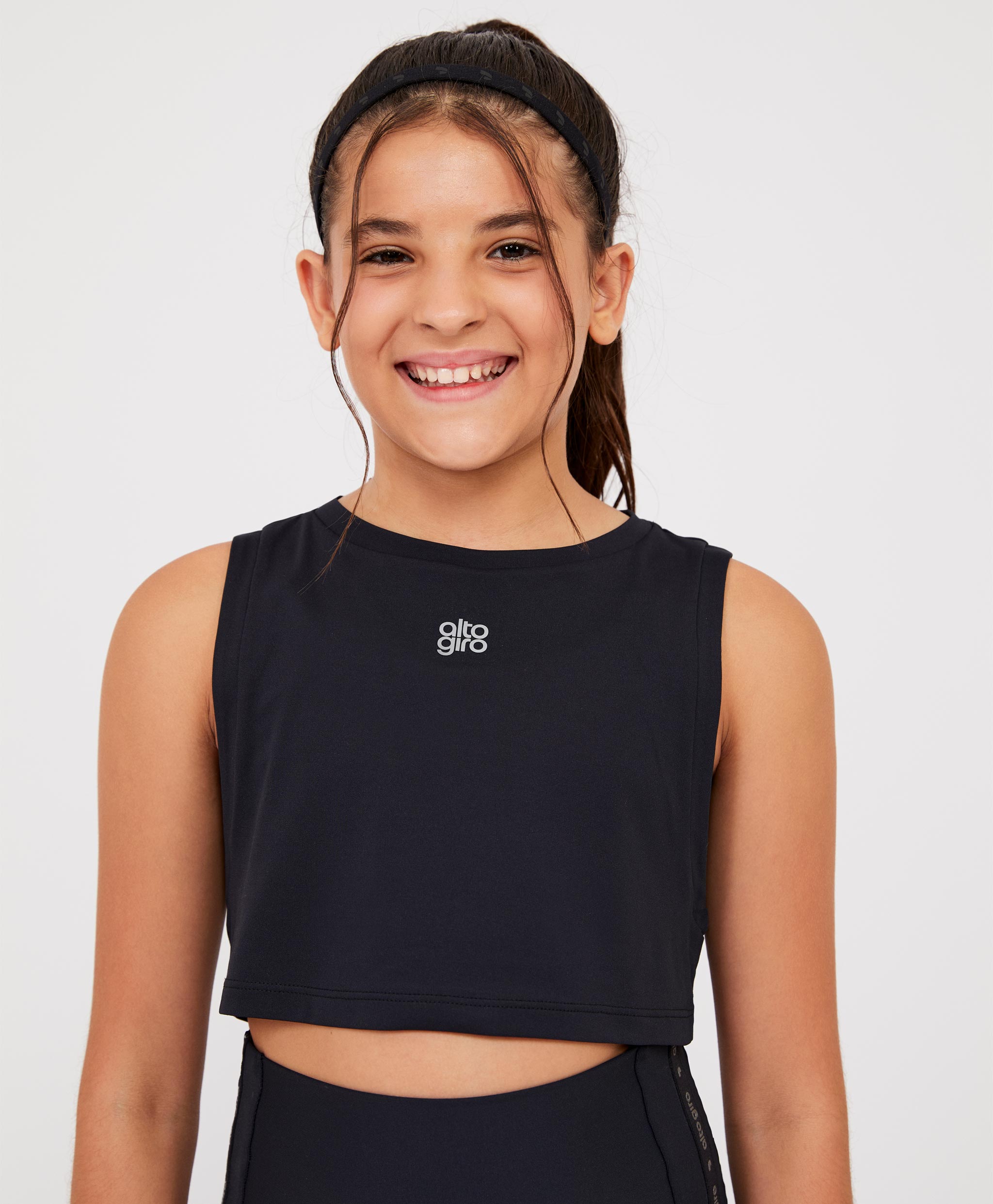 Regata Cropped Refletivo Infantil