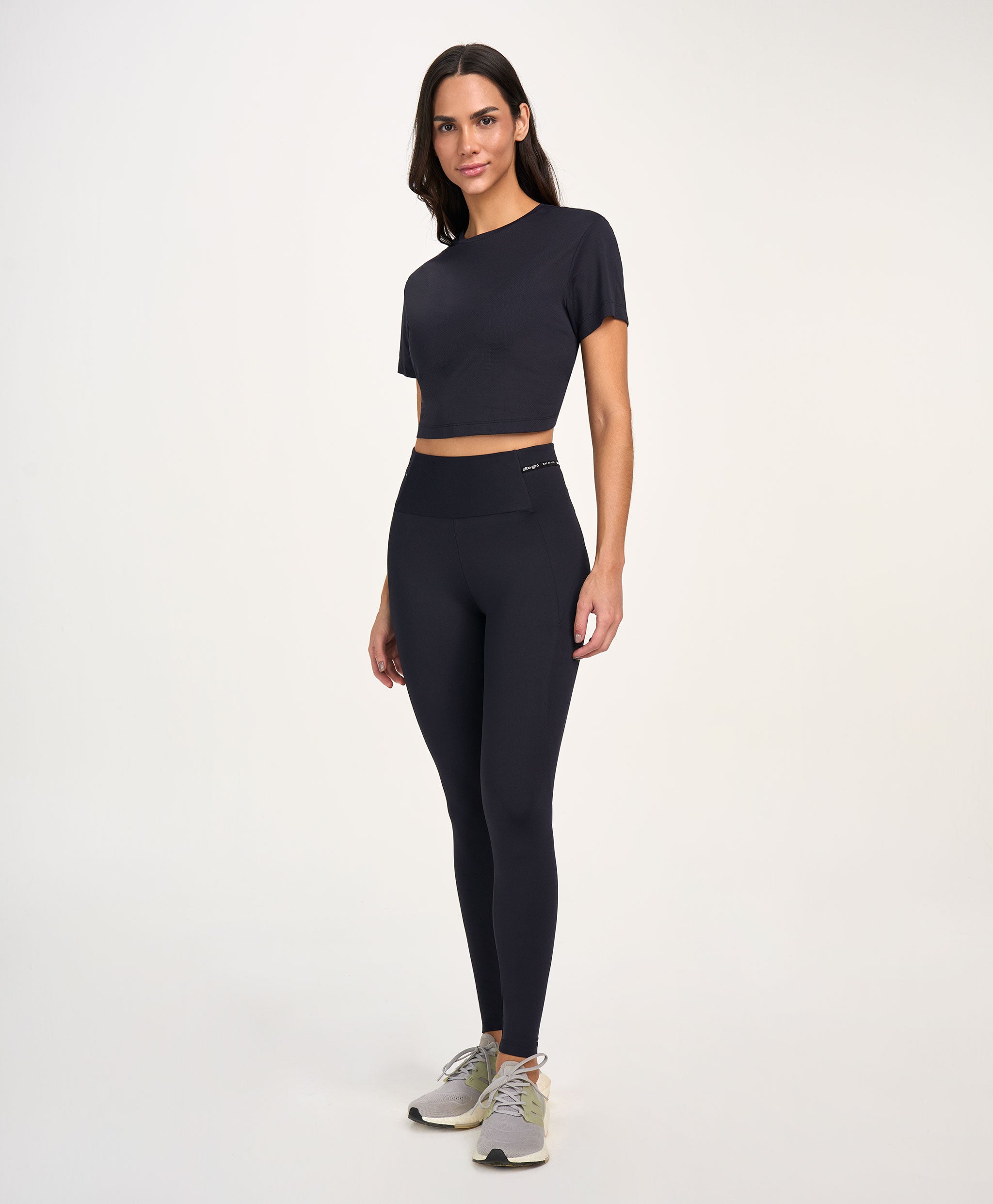Legging Bolsos Laterais Com Lapela