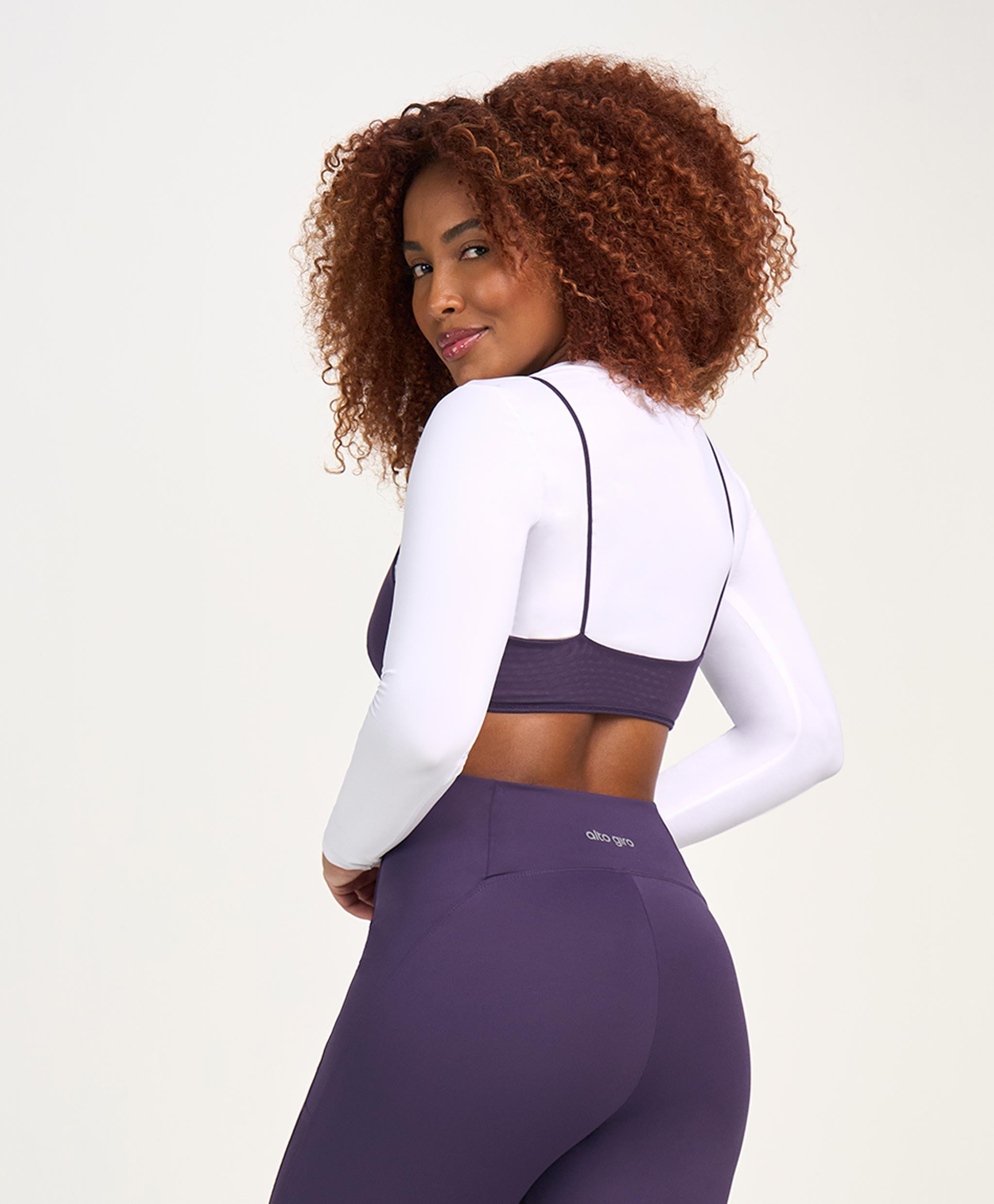 Cropped Long Sleeve Fitted T-shirt