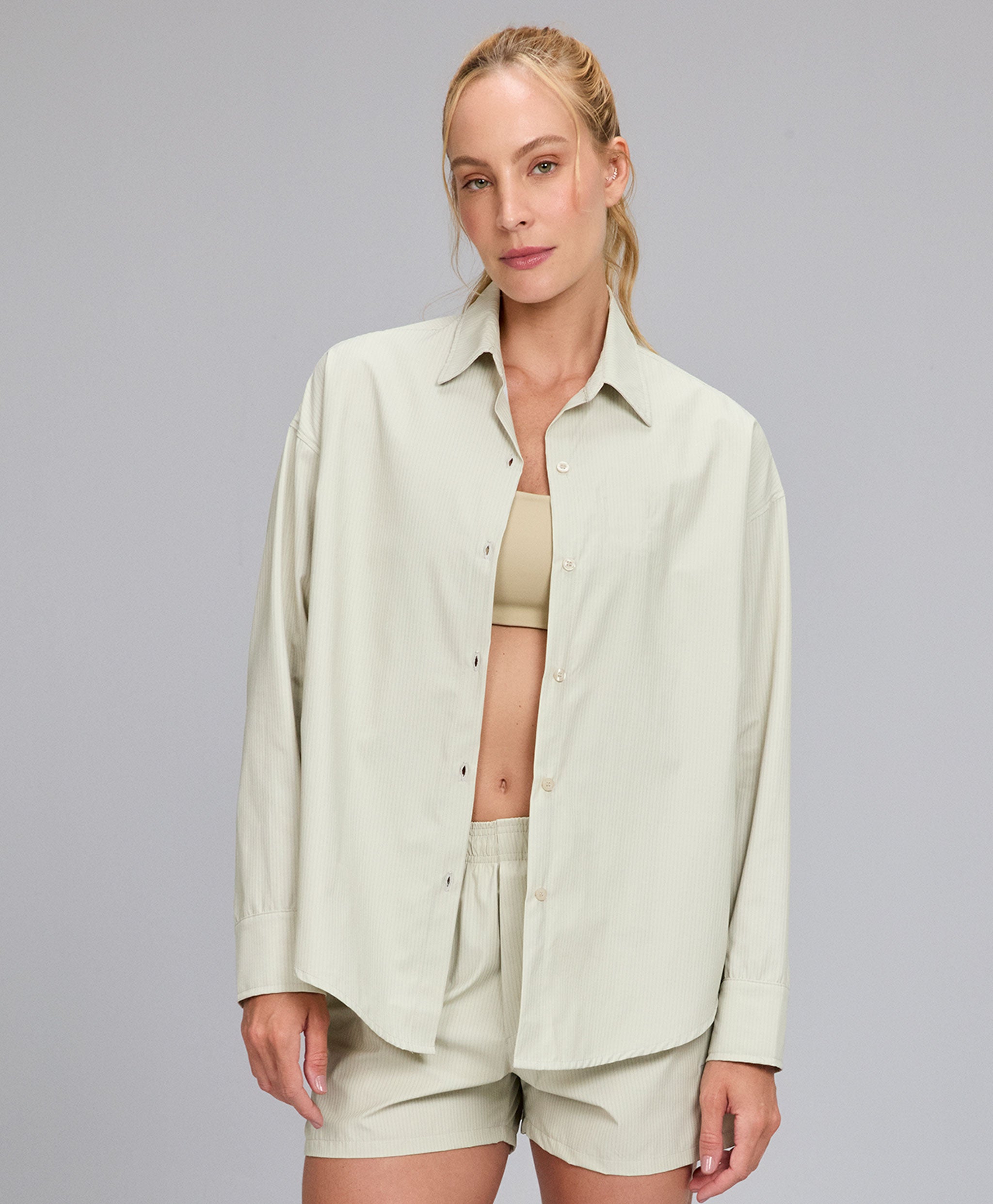 Camisa Oversized Listrada