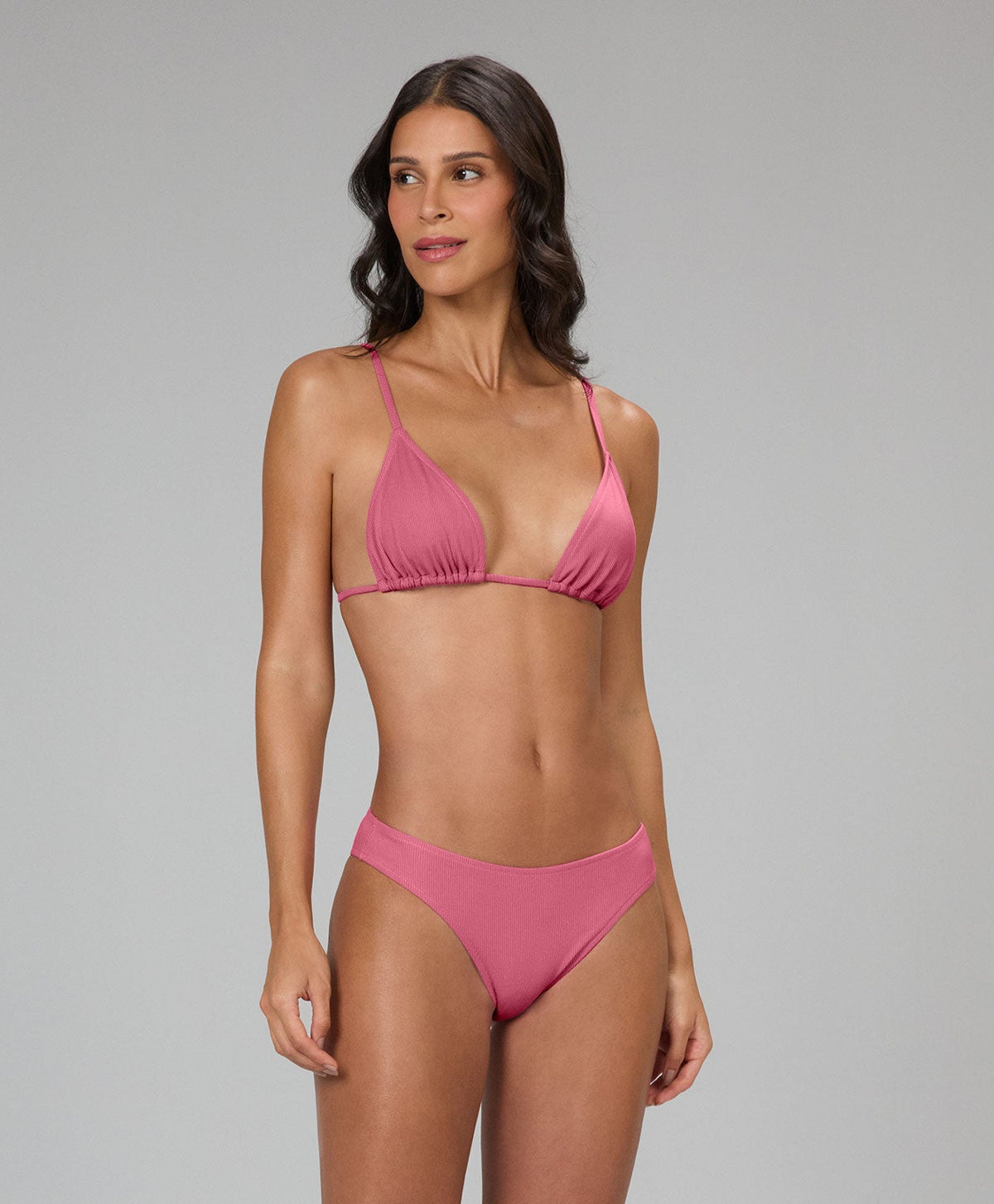 Ribbed Triangle Bikini