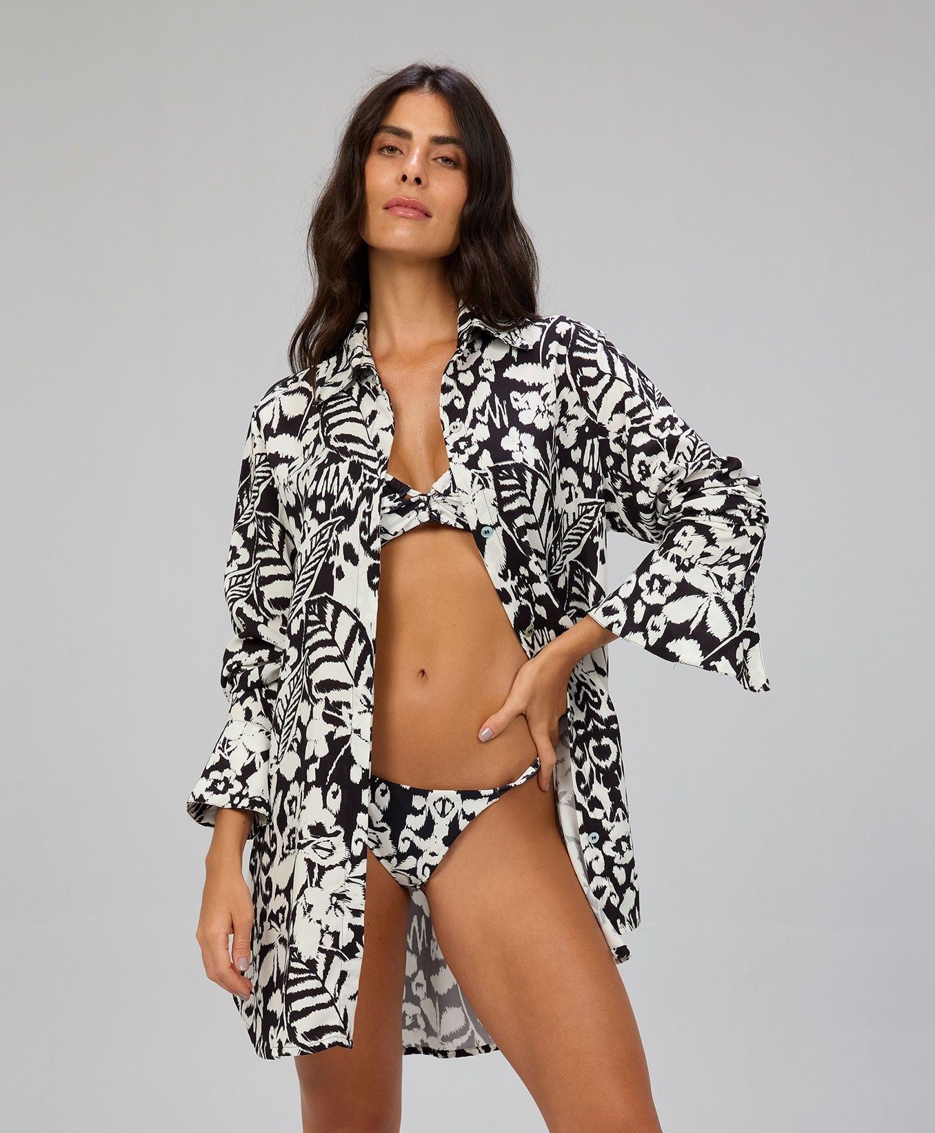Saída Camisão Estampado