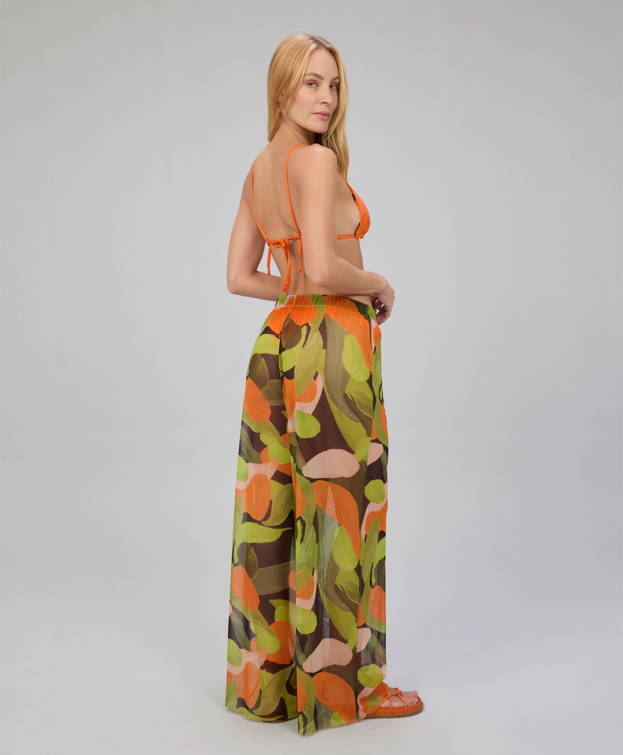 Calça Wide Leg Tule